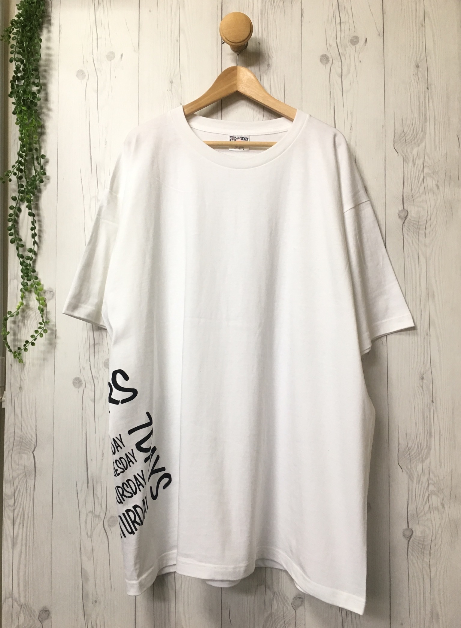 メンズ5xl 着ると可愛い 超ビッグｔシャツ ホワイト ユニセックス Tシャツ パーカーブランド 24 7graphics