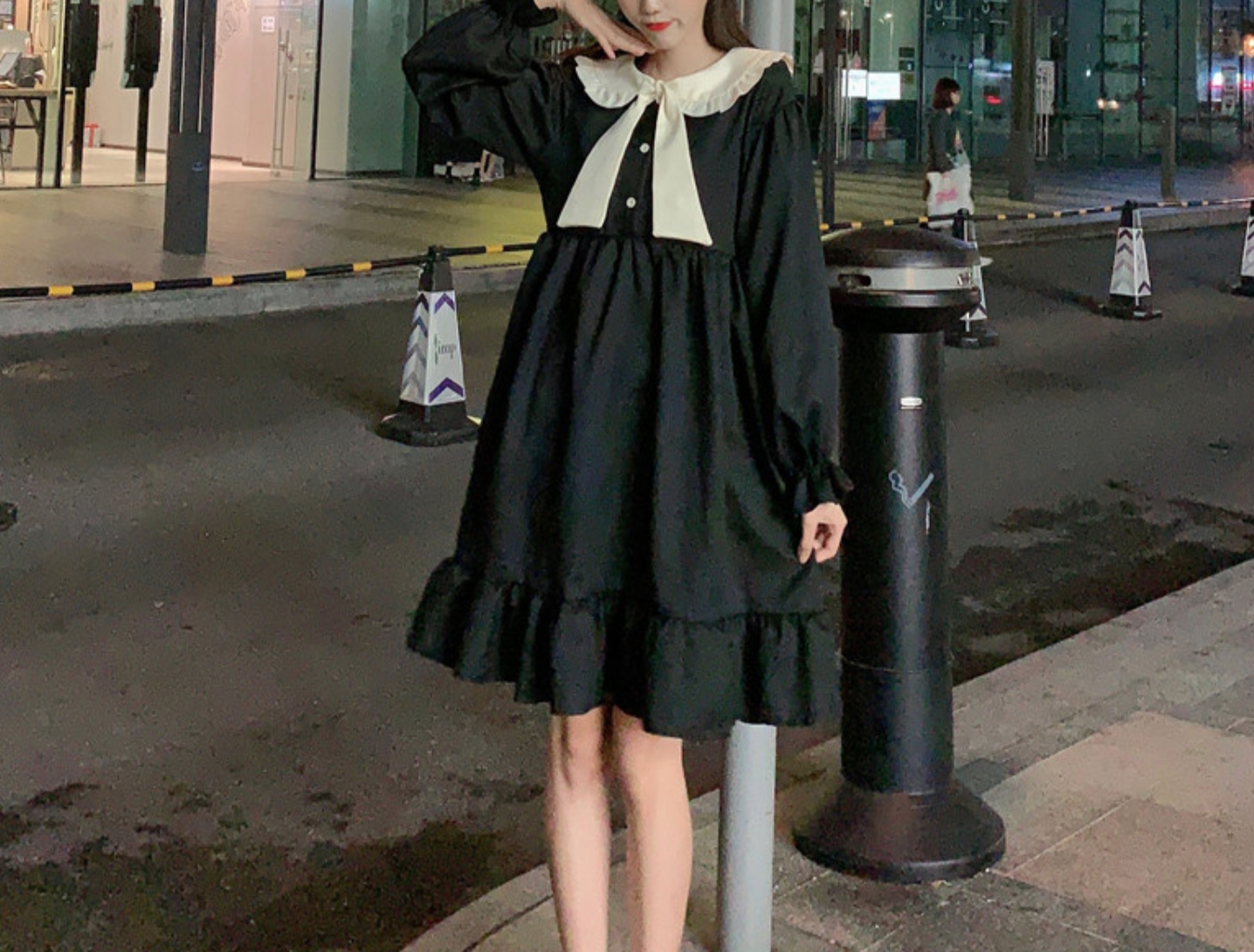 ワンピース ブラック ゆめかわ やみかわ ミニワンピ シンプル シック セーラー 原宿 375 Sweetly ワンピース ブラック ゆめかわ やみかわ ミニワンピ シンプル シック セーラー 原宿 375 Sweetly