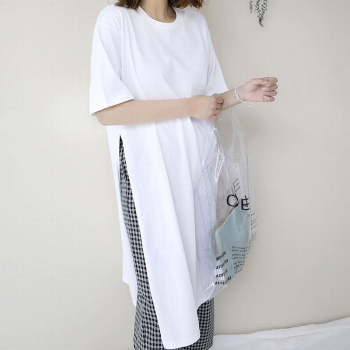 ワンピース レディース ロング モード系 Tシャツ カットソー サイドスリット 半袖 ディープスリット 通勤服 通学服 女子会 10代 代 30代 40代 50代 韓国の可愛いレディースアパレルのセレクトショップ Kilalion キラリオン ワンピース レディース ロング モード系 Tシャツ カットソー サイドスリット 半袖 ディープスリット 通勤服 通学服 女子会 10代 代 30代 40代 50代 韓国の可愛いレディースアパレルのセレクトショップ Kilalion キラリオン