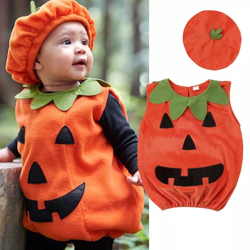 ハロウィン パンプキン 衣装 作り方