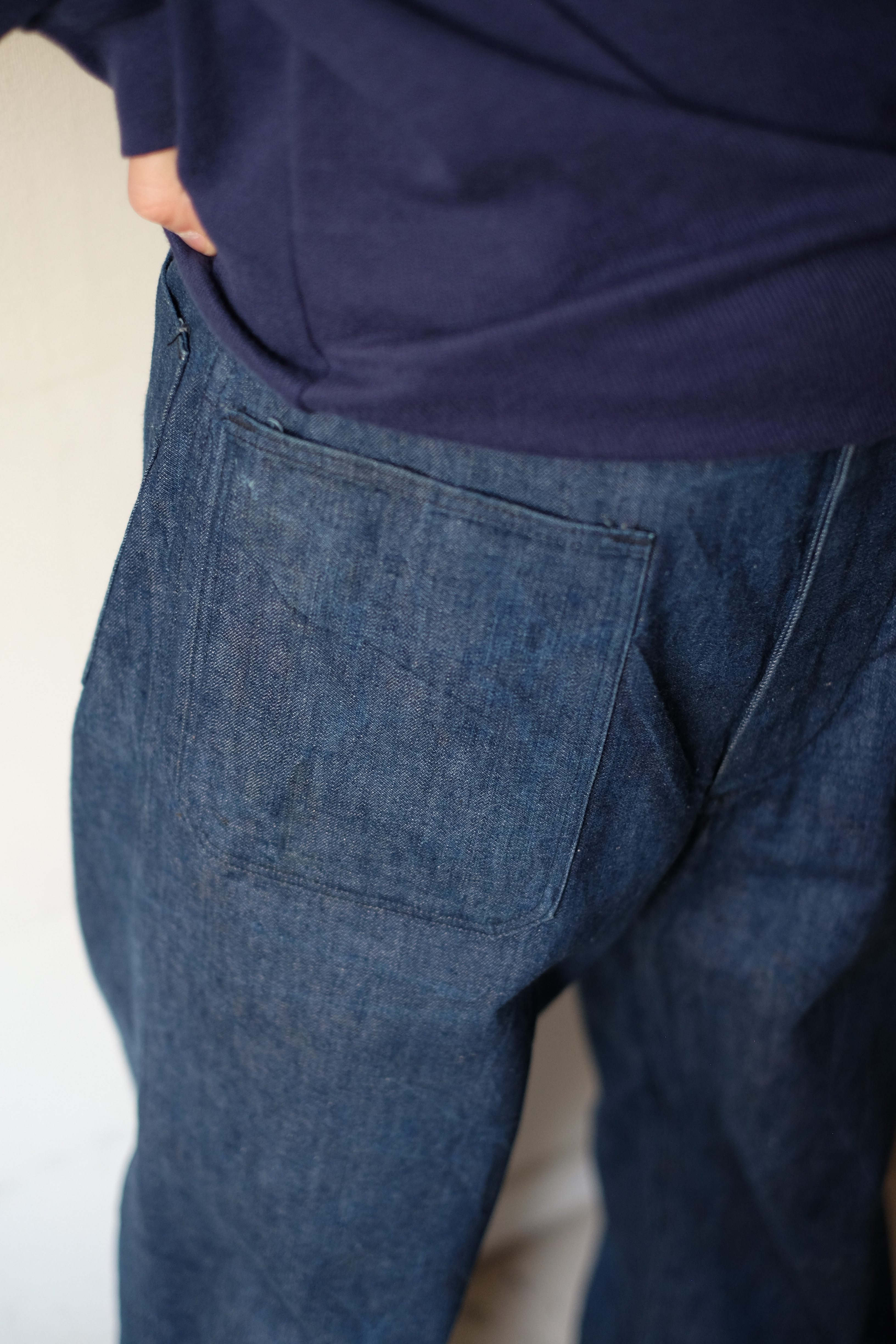 60s US NAVY denim sailor flare pants の画像 7