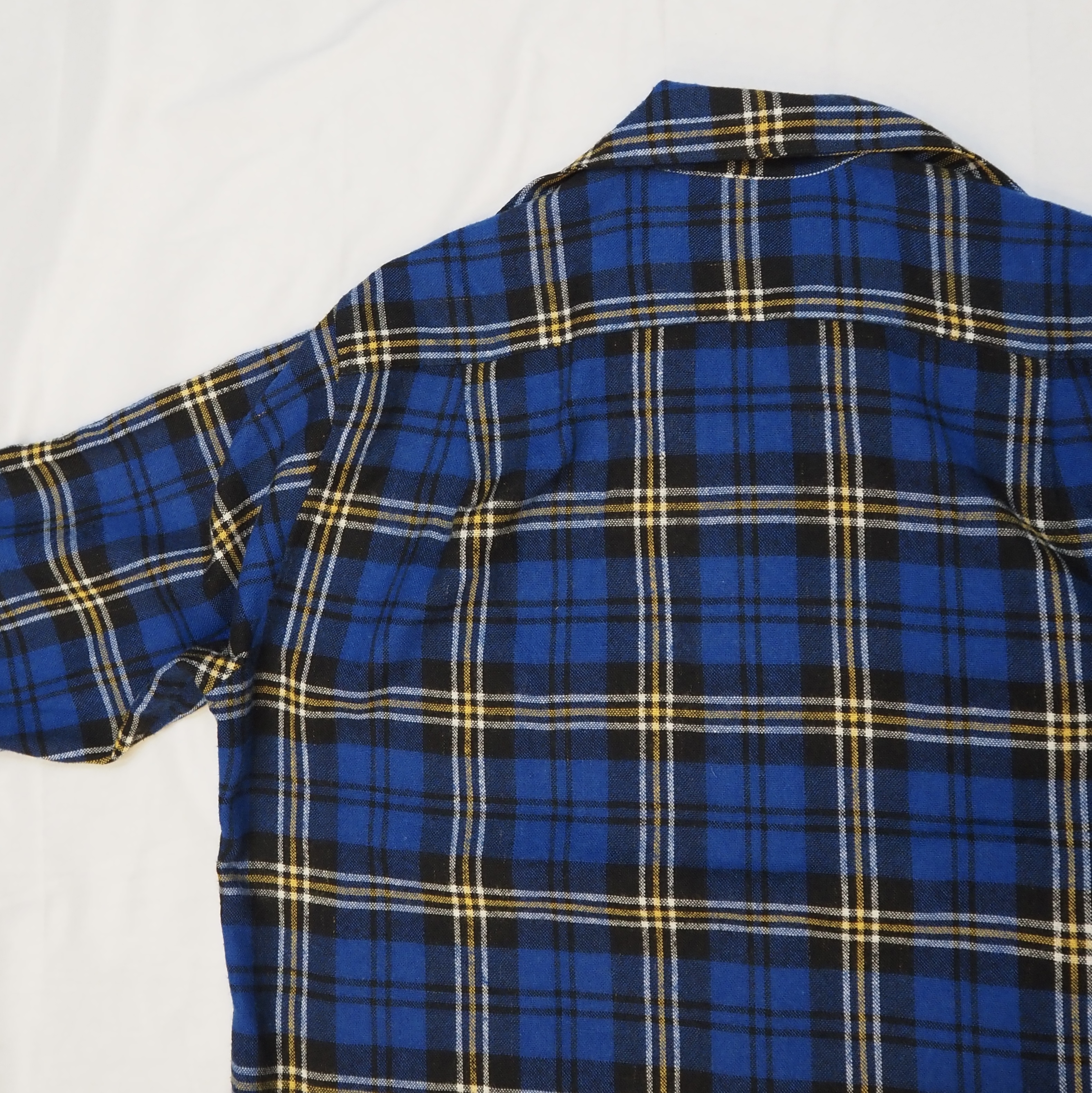 50’s Wool Shirt ブルー×イエロー の画像 11