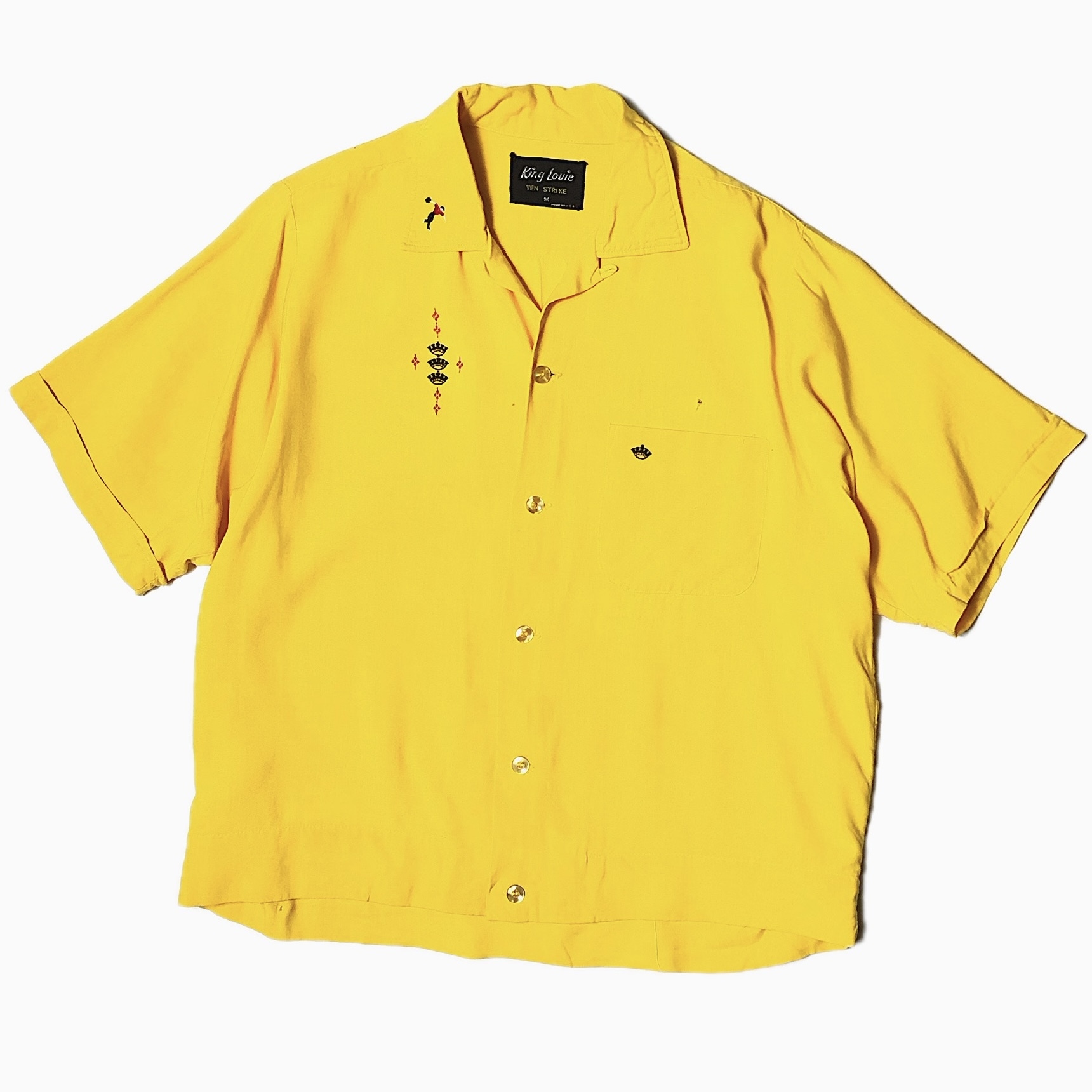 Vintage 50〜60's【King Louie】"Golden Horn Lounge Cupertino" Rayon Bowling Shirt の画像 2