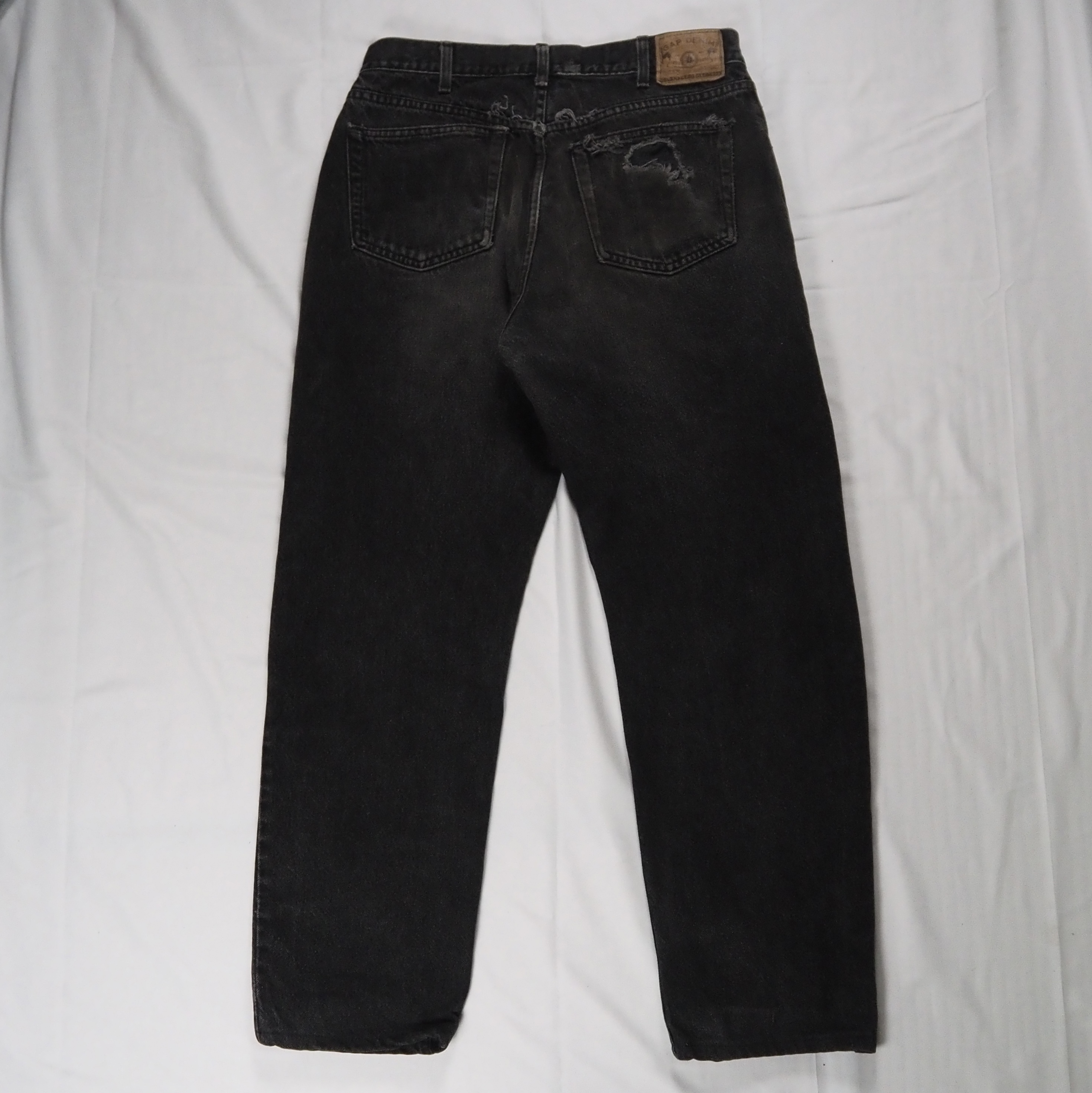 90’s-00’s OLD GAP ブラックデニム 32×29 の画像 10