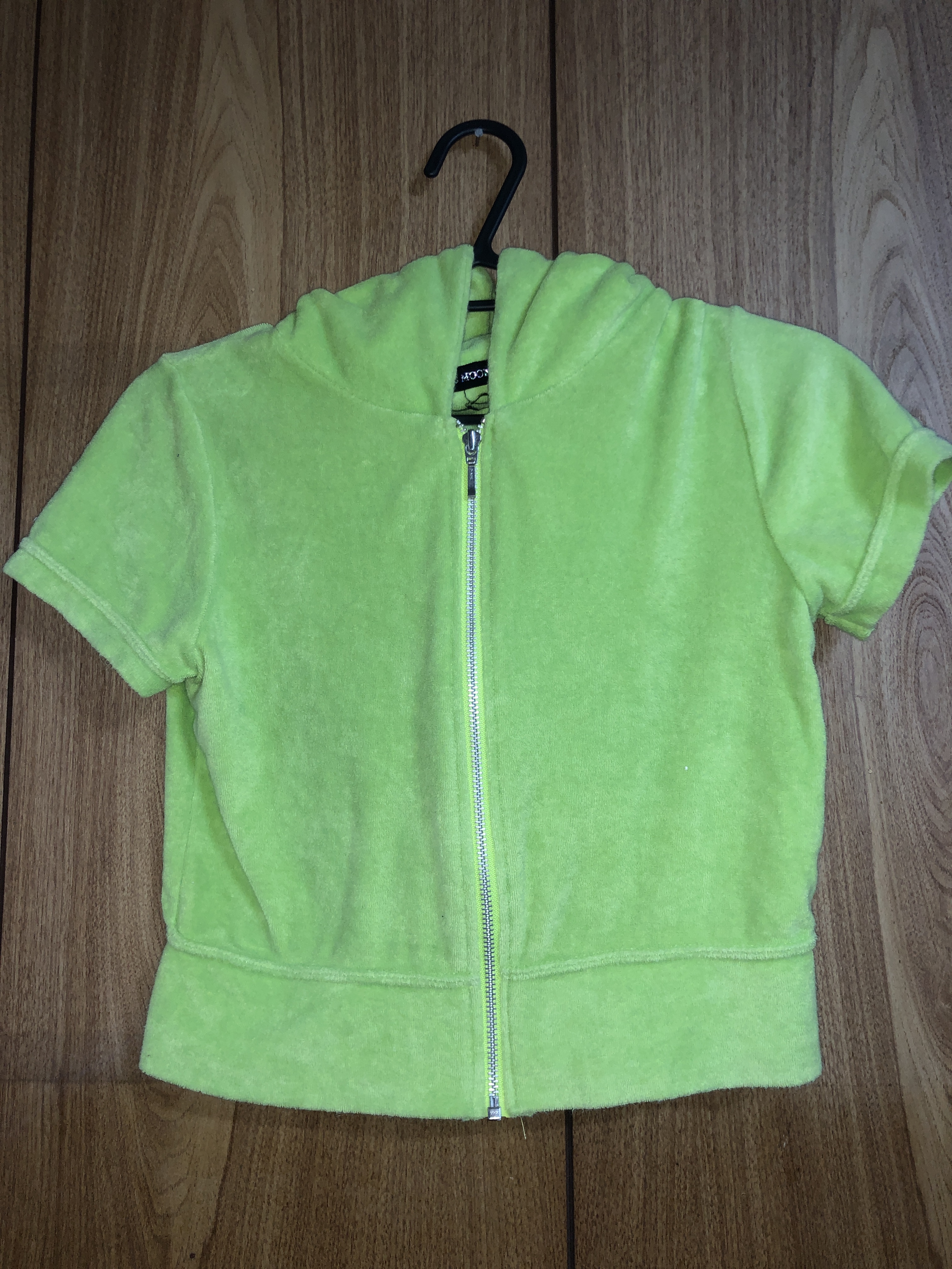 みどりのタオル地パーカー Ririnyurusty