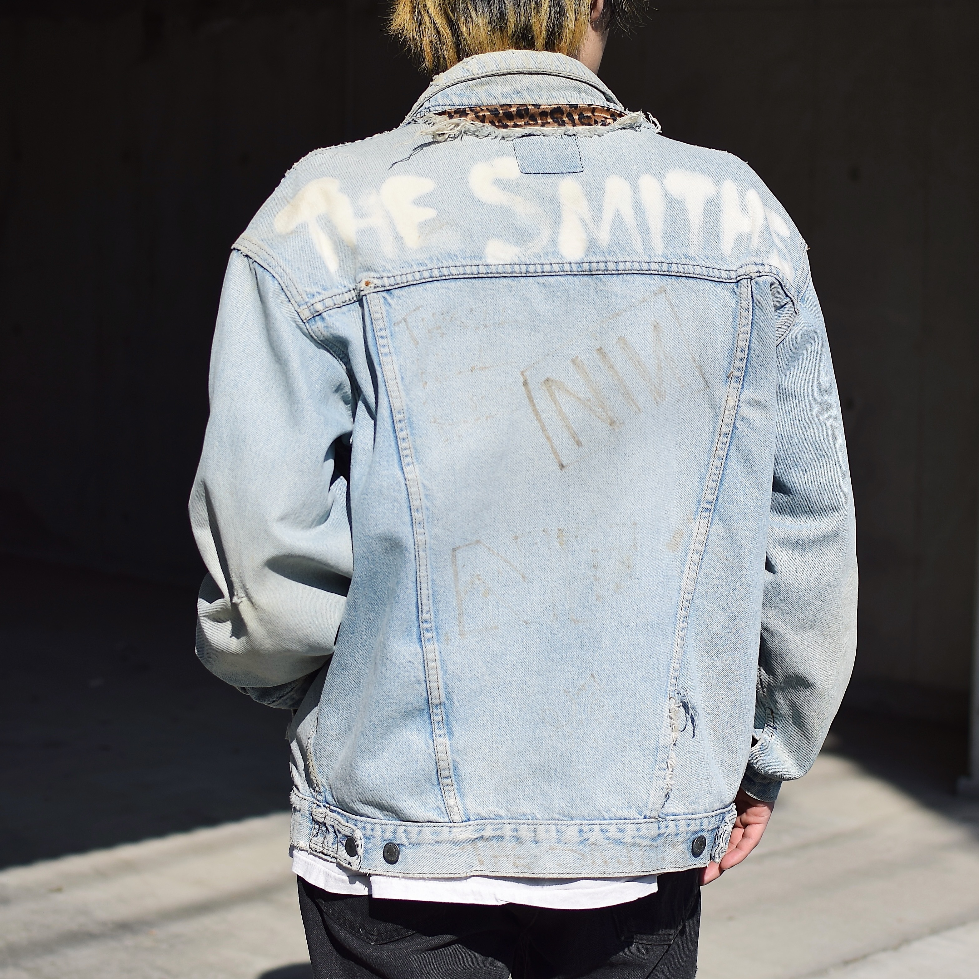 Vintage 90's【GAP】"THE SMITHS" Grunge Denim Jacket の画像 4