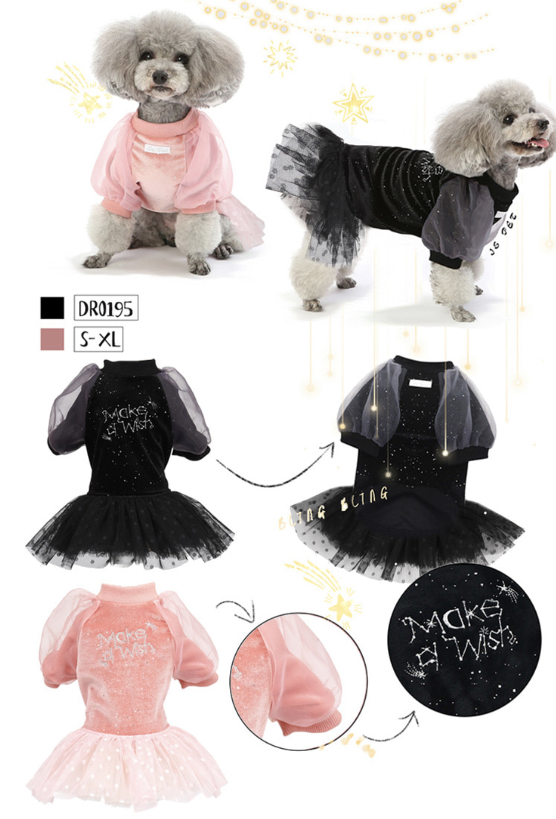 ベロアボリューム袖op S Xl 2color 犬服 ワンピース パーティー お出かけ 犬 服 ドレス おしゃれ ドッグウェア 可愛い ペット用品ショップ Nari Pet ベロアボリューム袖op S Xl 2color 犬服 ワンピース パーティー お出かけ 犬 服 ドレス おしゃれ ドッグウェア 可愛い ペット用品ショップ Nari Pet