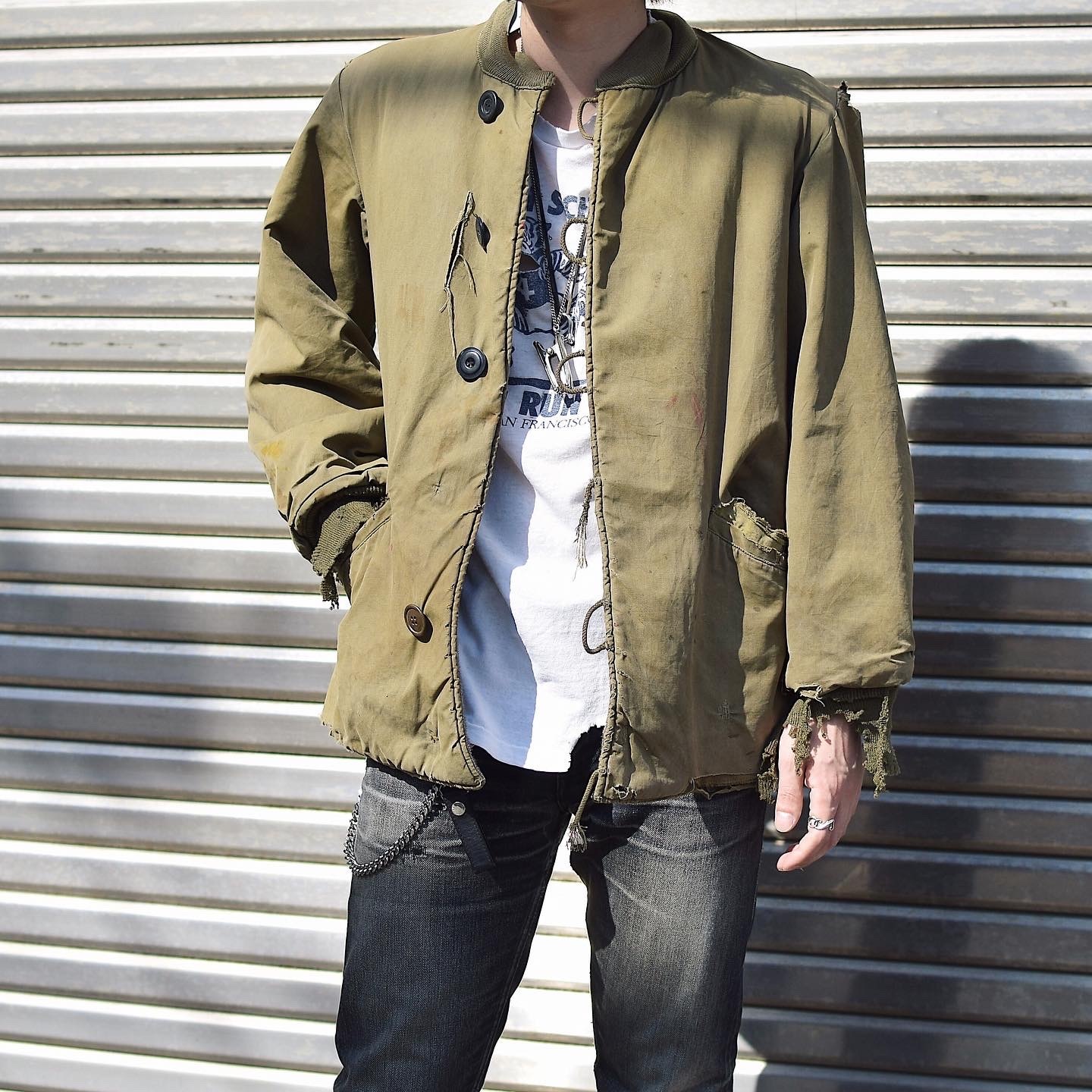 Vintage 40's Grunge M-43 Pile Liner Jacket の画像 3