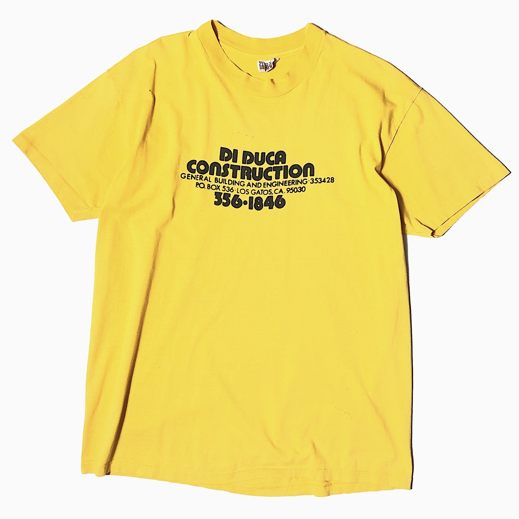 Vintage 80's【Hanes】"DI DUCA CONSTRUCTION" T-shirt の画像 2