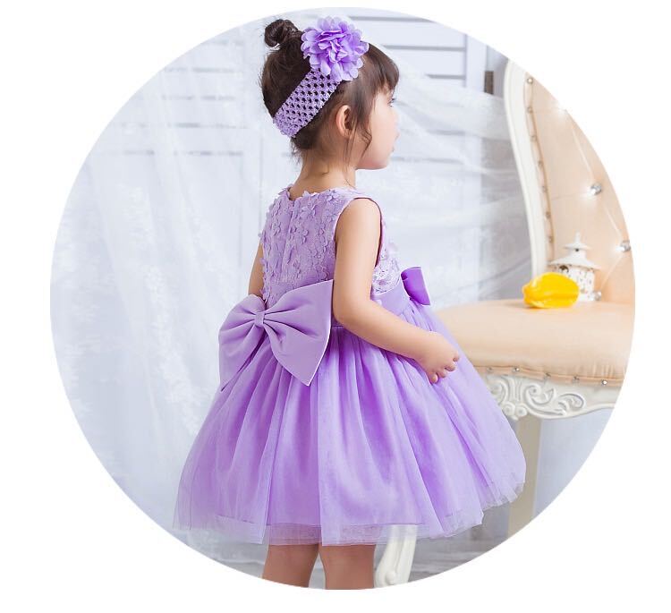 送料無料 1歳ドレス ベビー ドレス お食い初め 一歳 誕生日ドレス 1歳 バースデー ドレス 一歳誕生日 ドレス チュチュドレス むらさき パープル ホワイト 白 ピンク ベビー服 赤ちゃん 出産祝い 結婚式 誕生日 お宮参り ハーフバースデー お食い初め 新生児 幼児 1歳 80