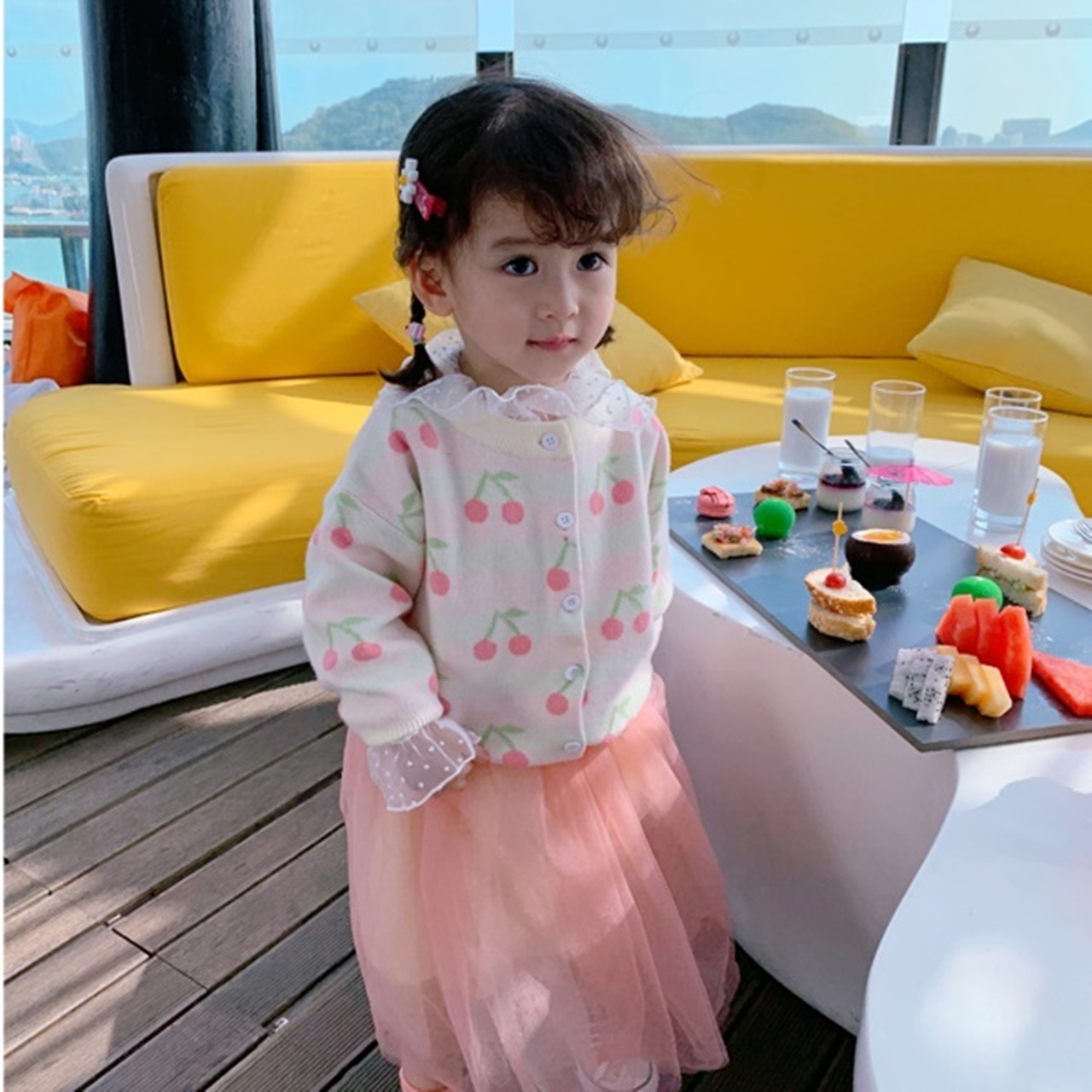 キッズ ママ セーター 親子コーデ 80 140cm カーディガン さくらんぼ 春 女の子 海外子供服専門通販サイト リーファ キッズ ママ セーター 親子コーデ 80 140cm カーディガン さくらんぼ 春 女の子 海外子供服専門通販サイト リーファ