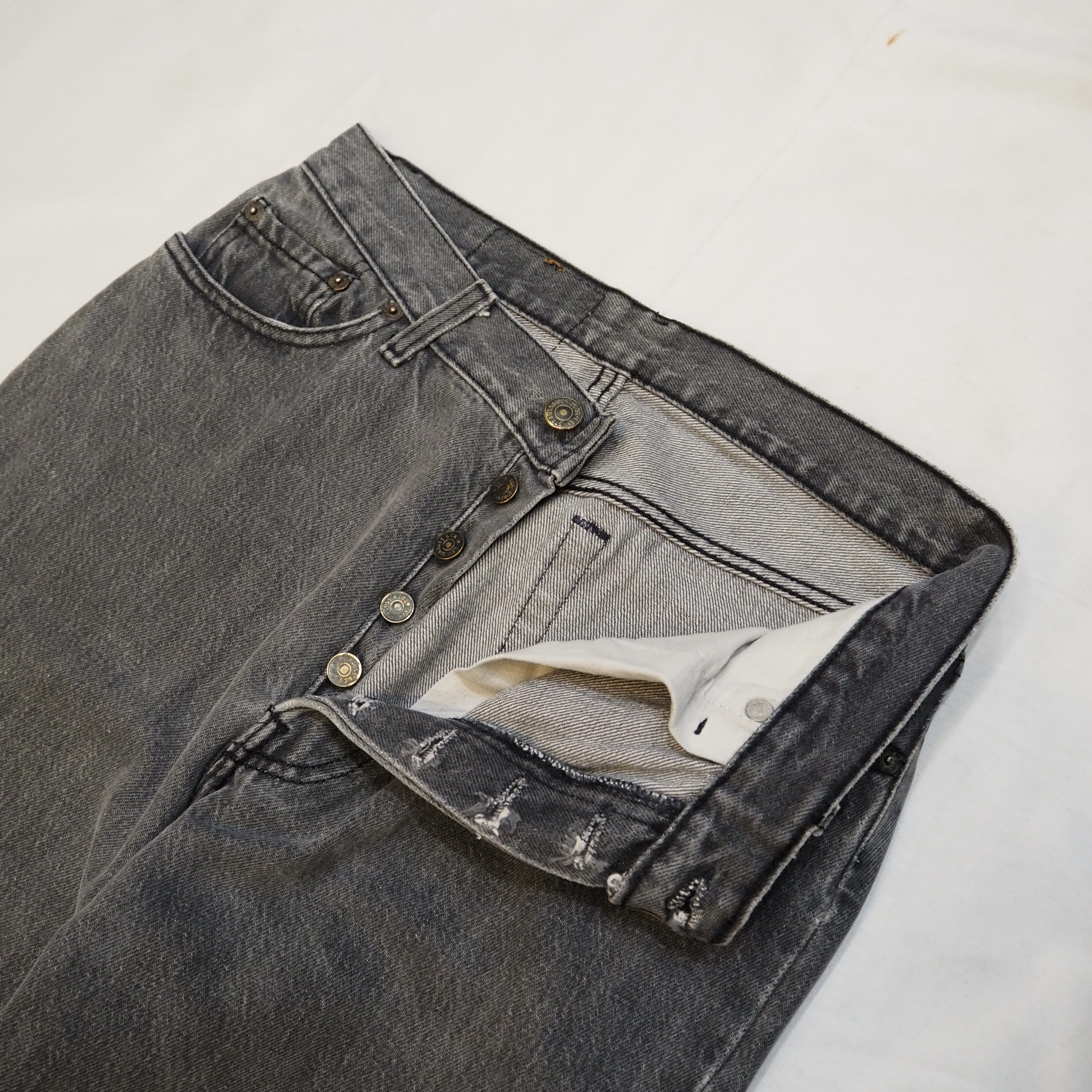 80’s Levi’s 501 6158 Black Denim 先染め 30×28 の画像 6