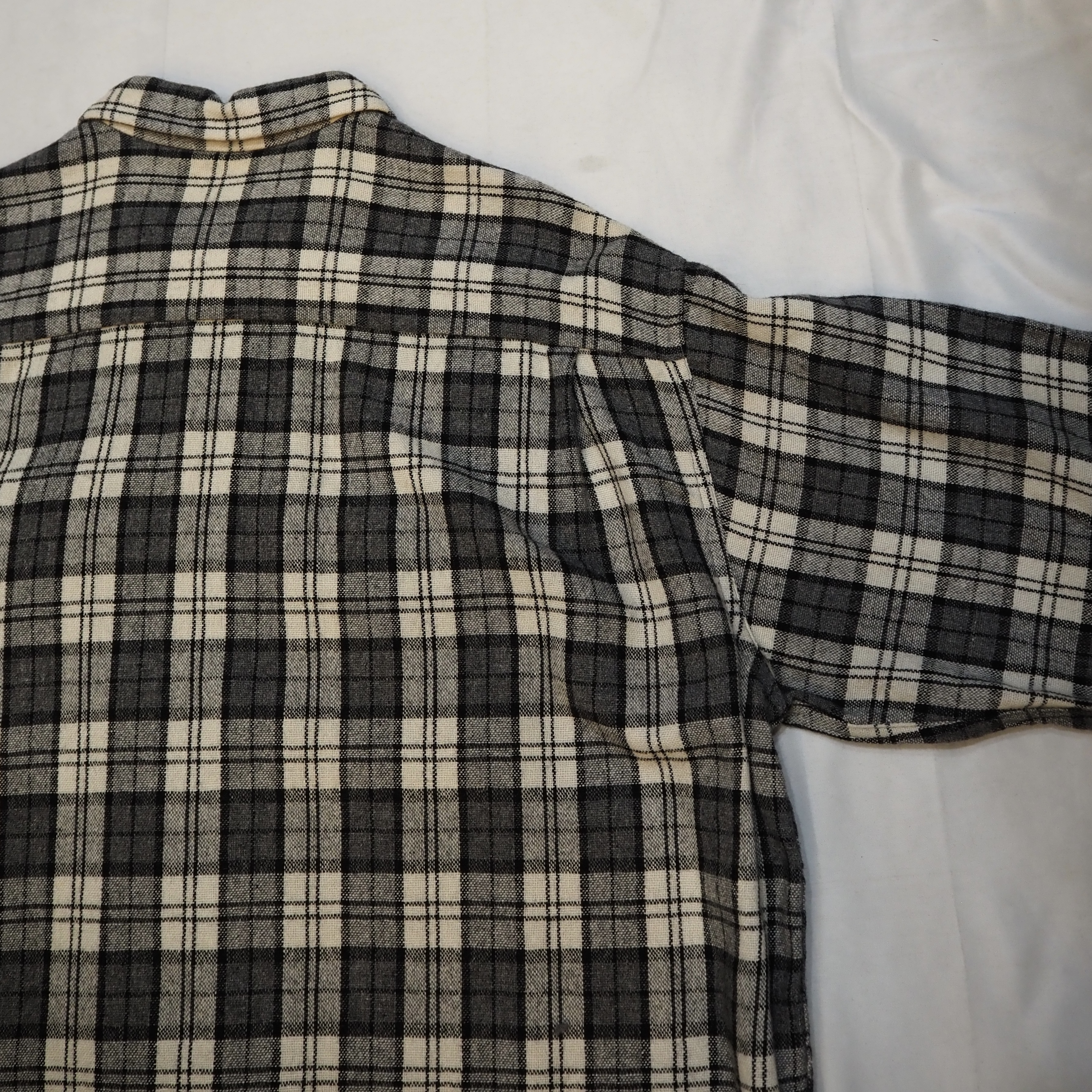 50’s ウールシャツ ブラック×ホワイト XL!!! の画像 11