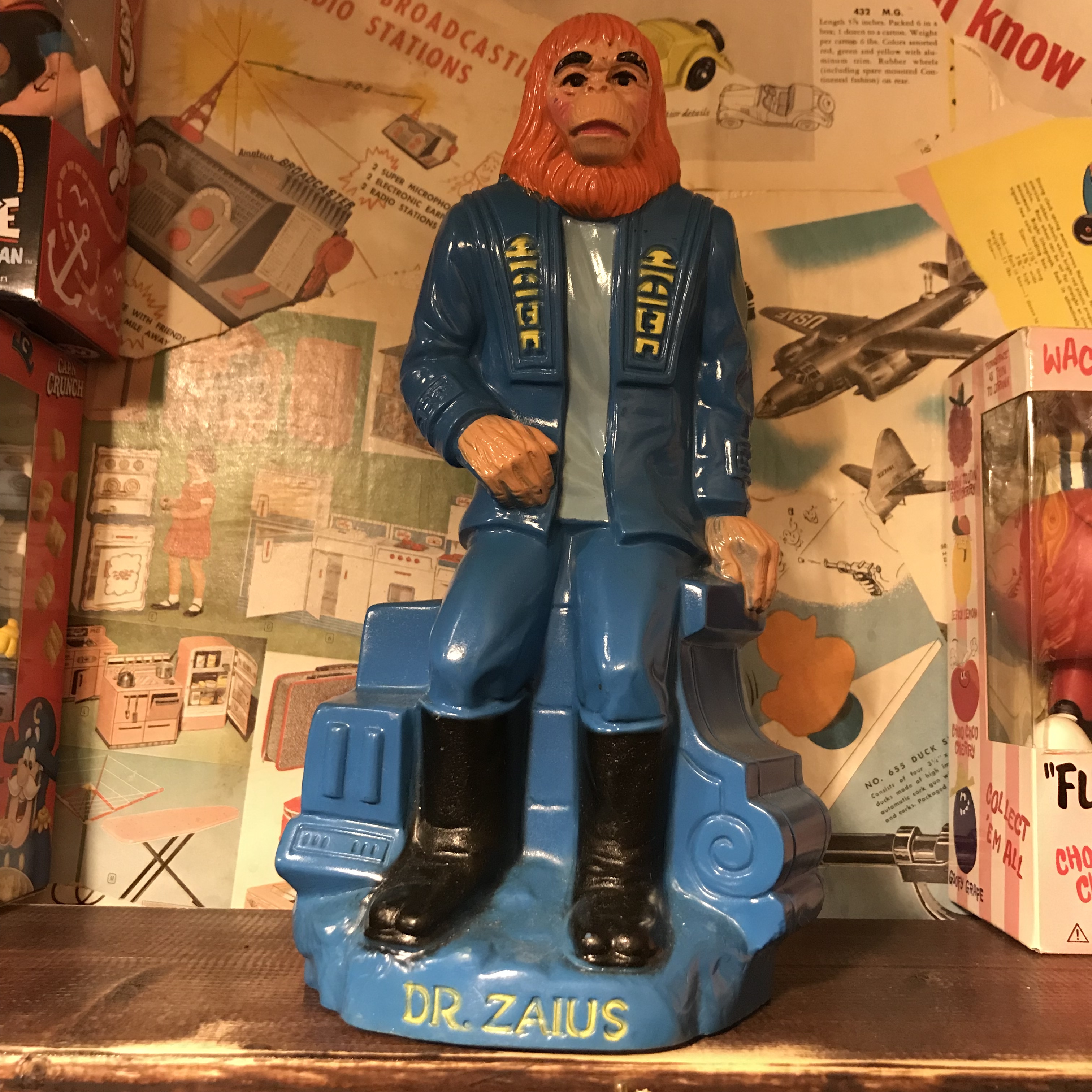 猿の惑星 ゼイウス博士 ビンテージ コインバンク 1967 Toys A