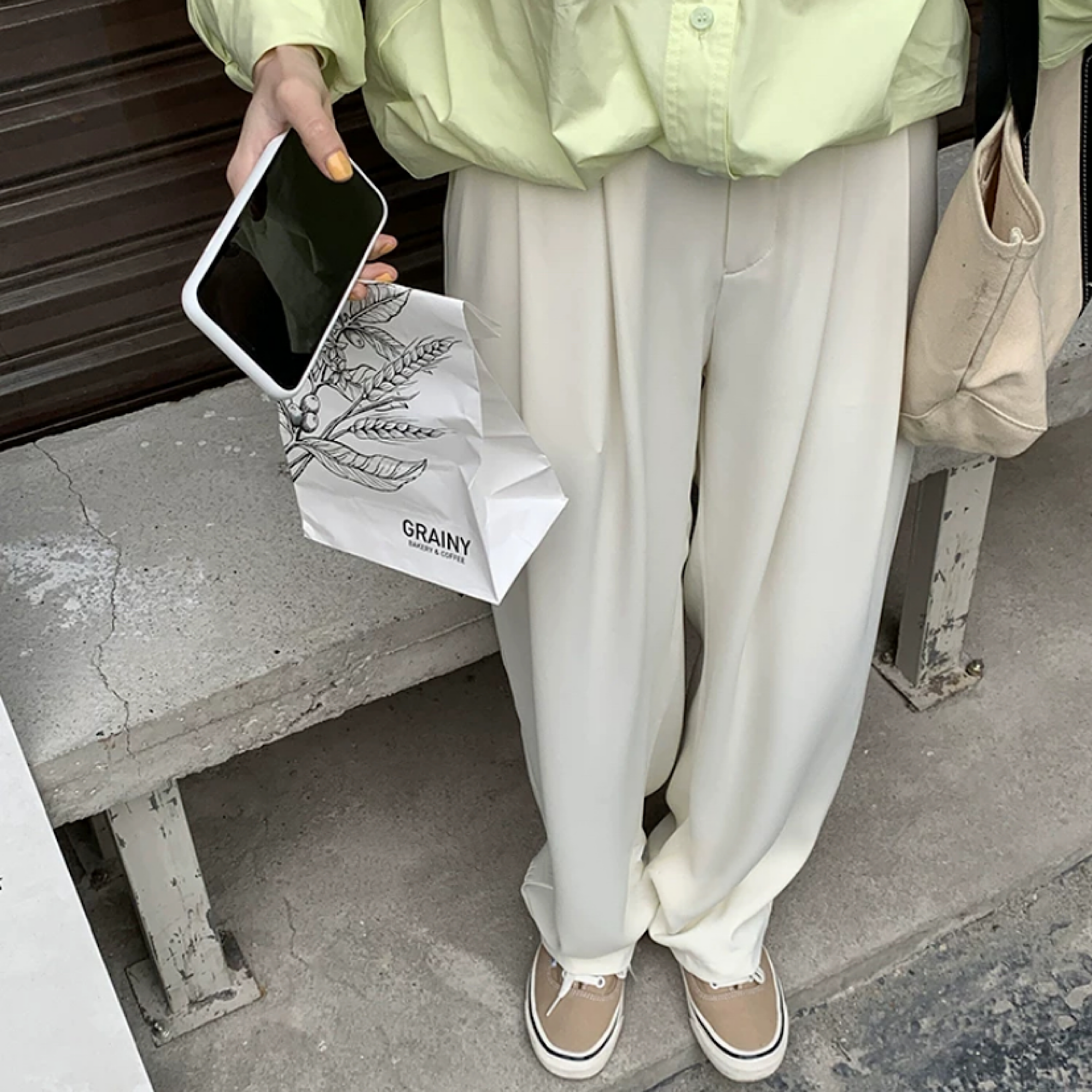 ダブルタックドレープパンツ Y105 Addmore