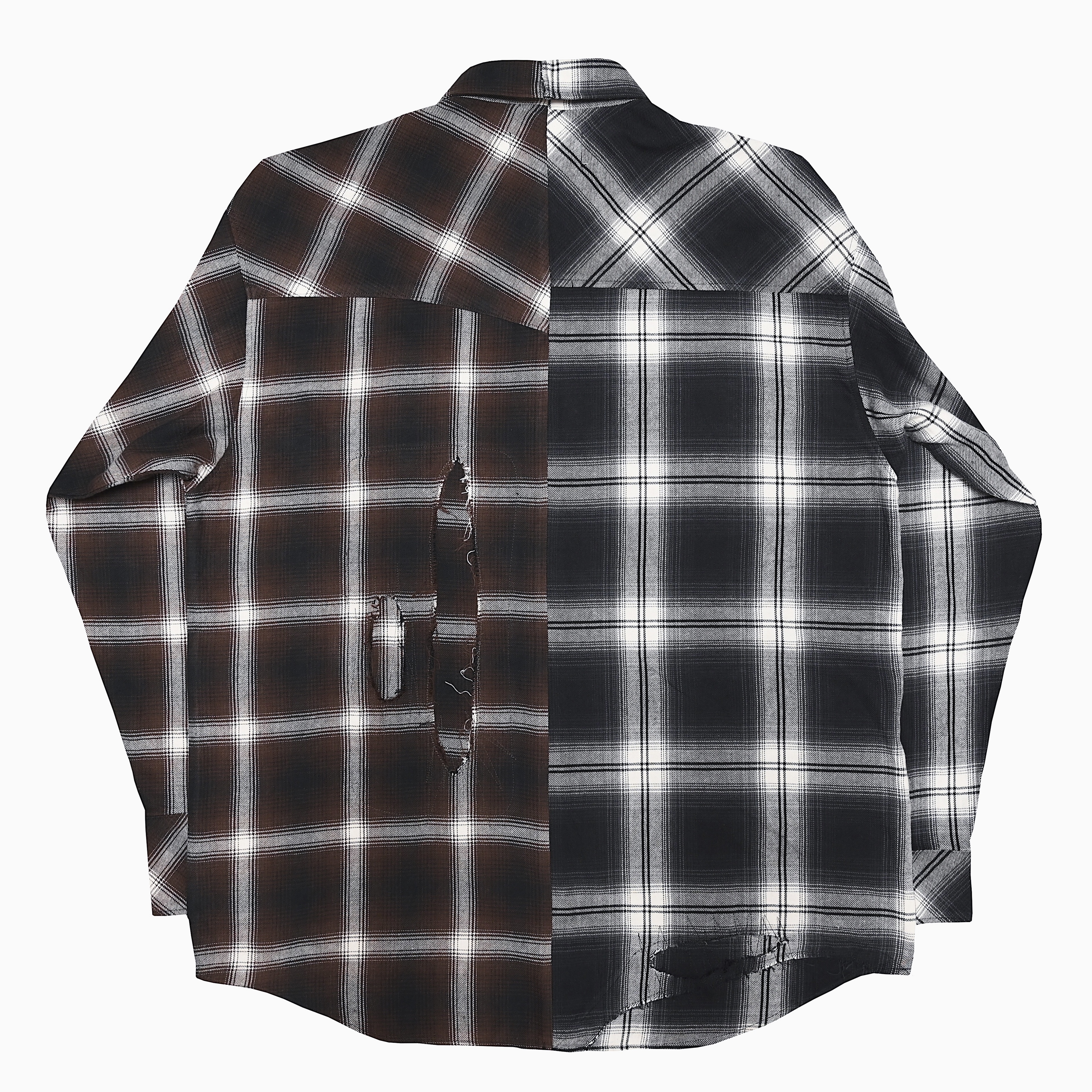 【Rafu】Remake shirt（DBR/BLK） の画像 2