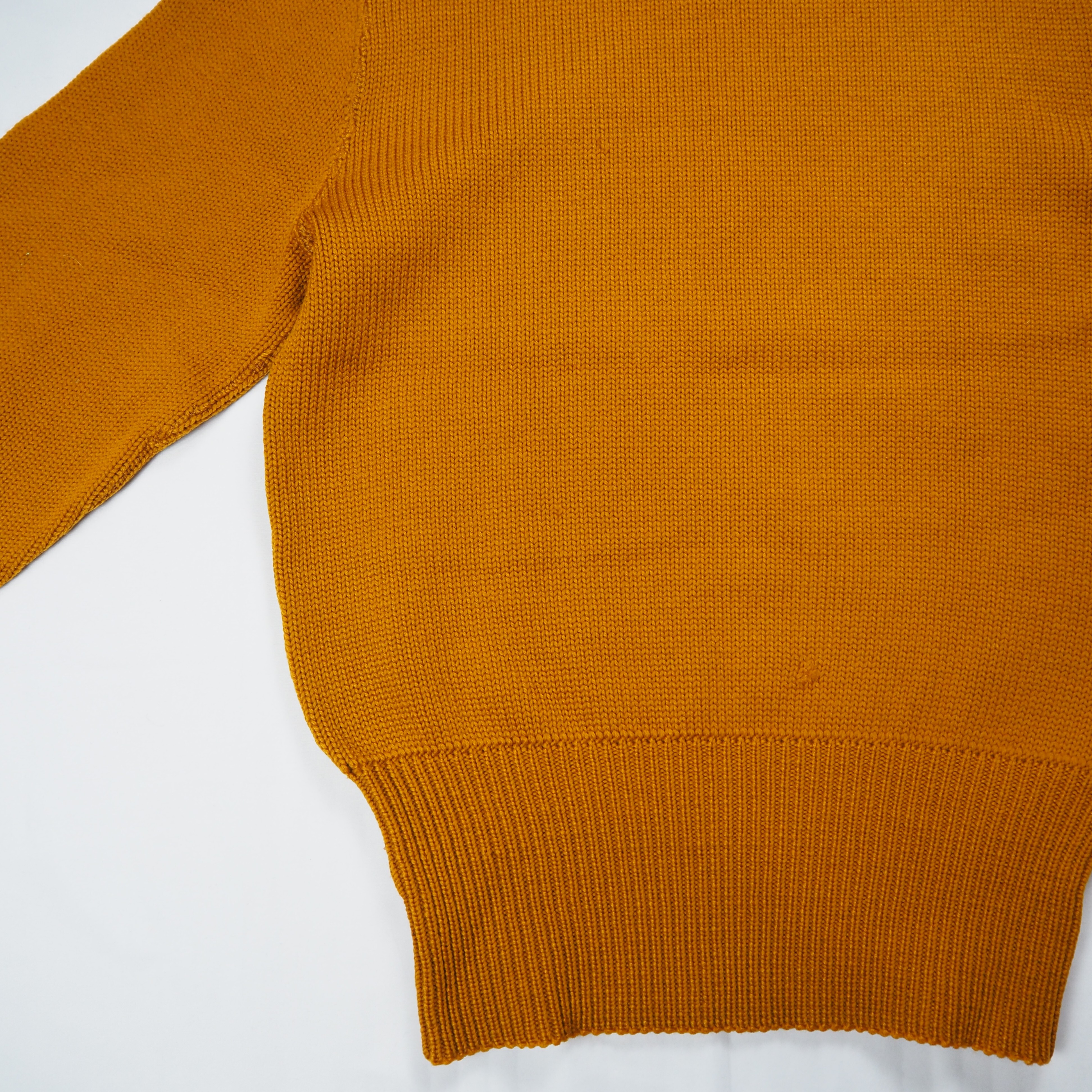 【9/23 20:00入荷】40's ウールニット マスタードイエロー の画像 15