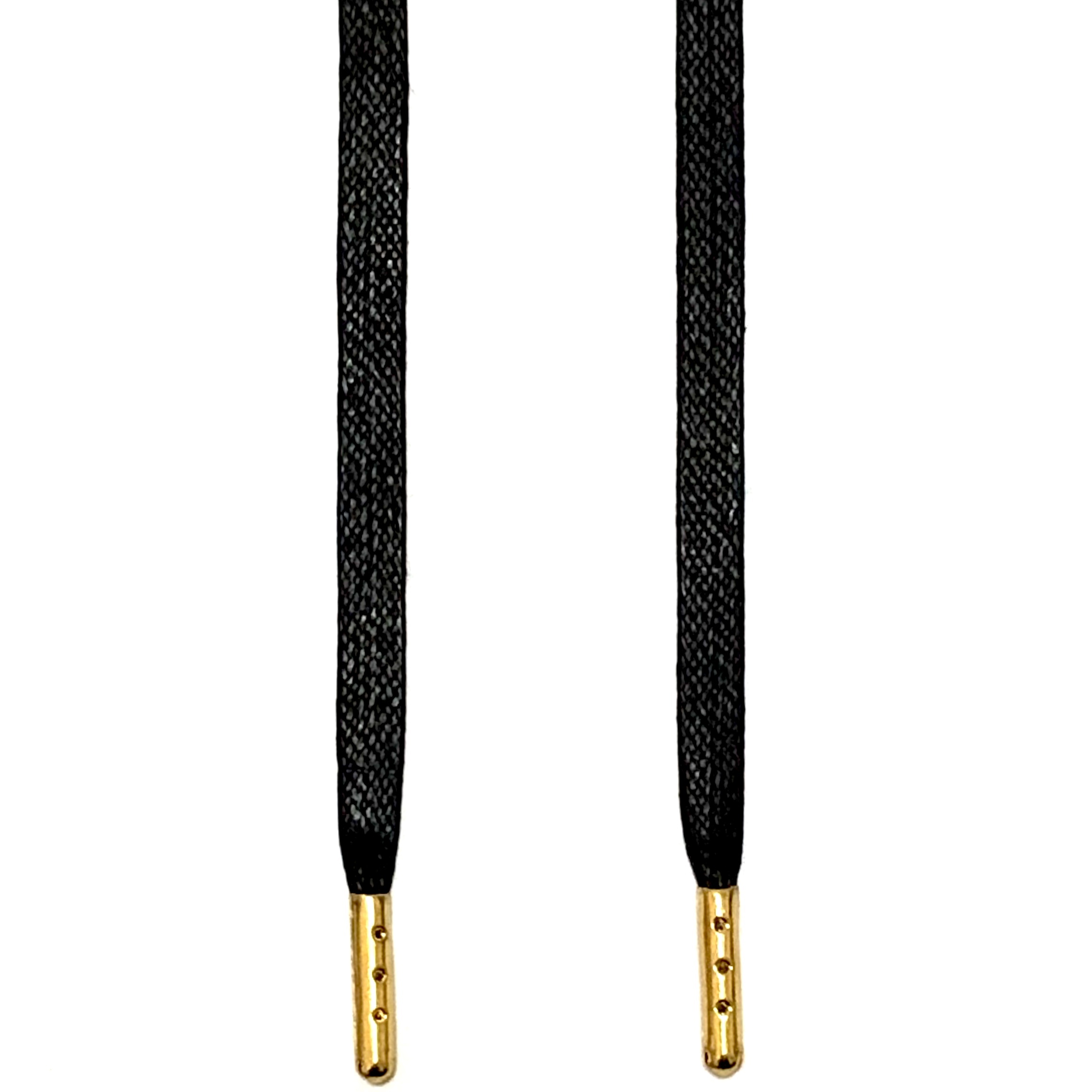 black waxed shoelaces
