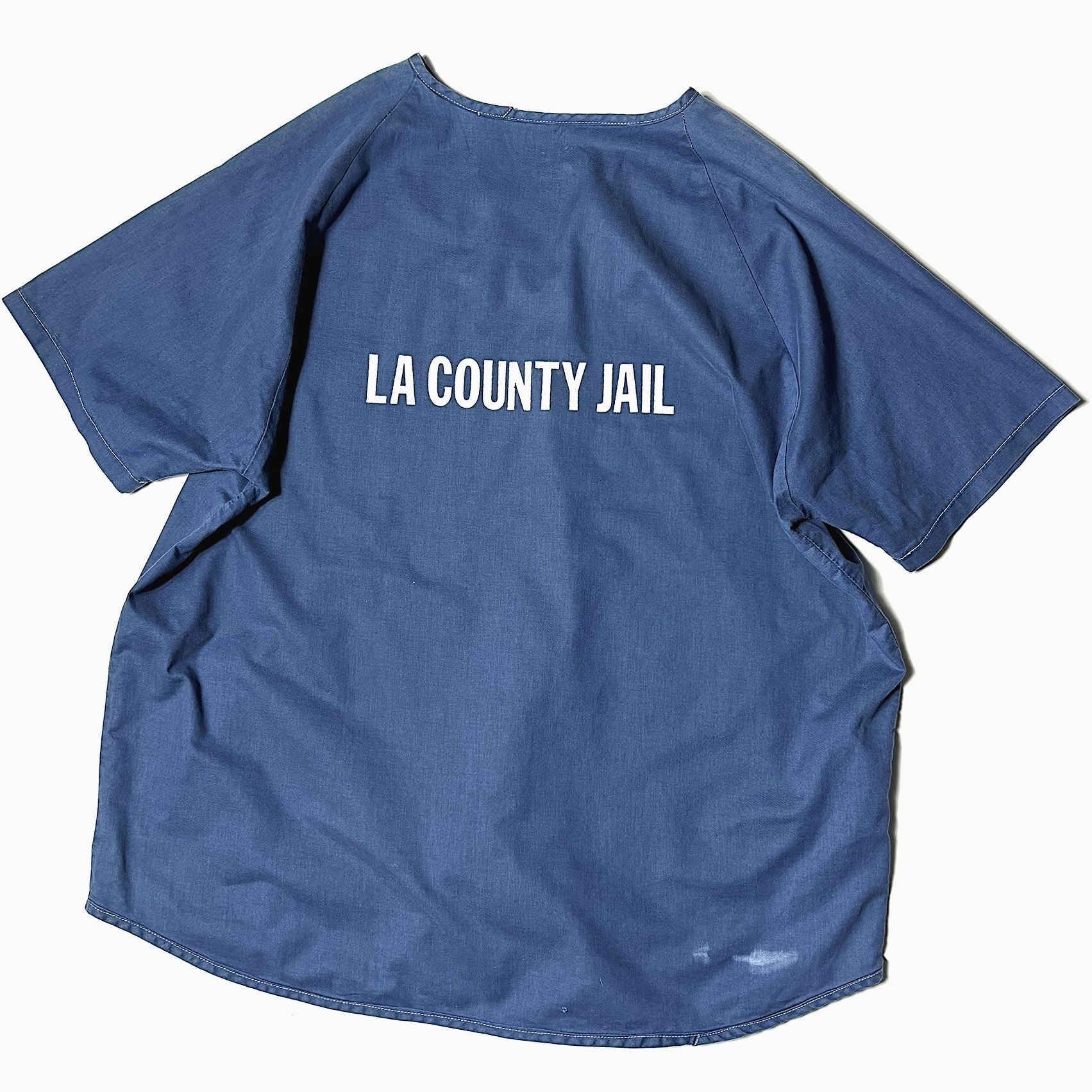 Y2K "LA COUNTY JAIL" Prison Uniform Shirt の画像 2