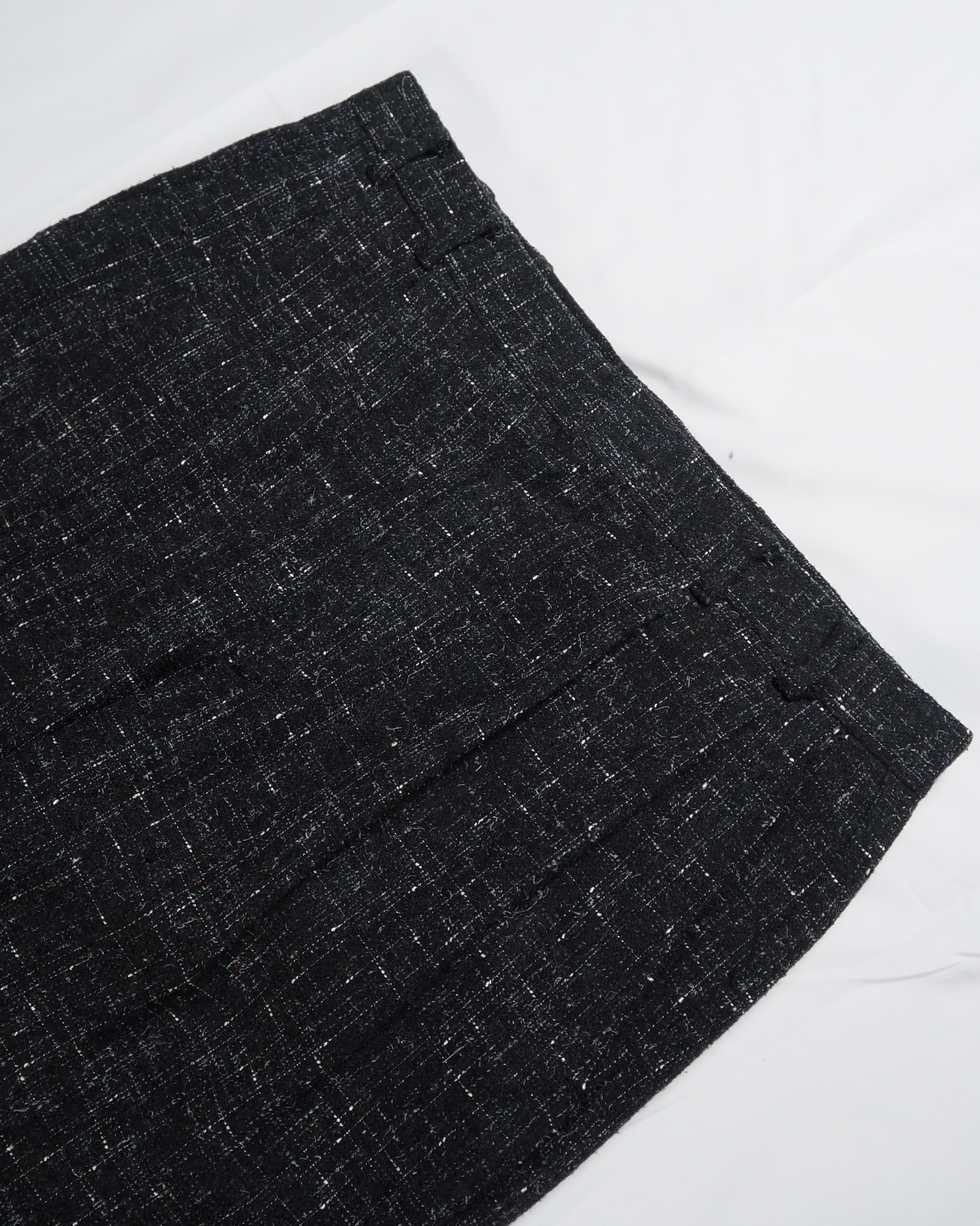 80’s Wool Slacks カスリ柄 ブラック×ホワイト の画像 8