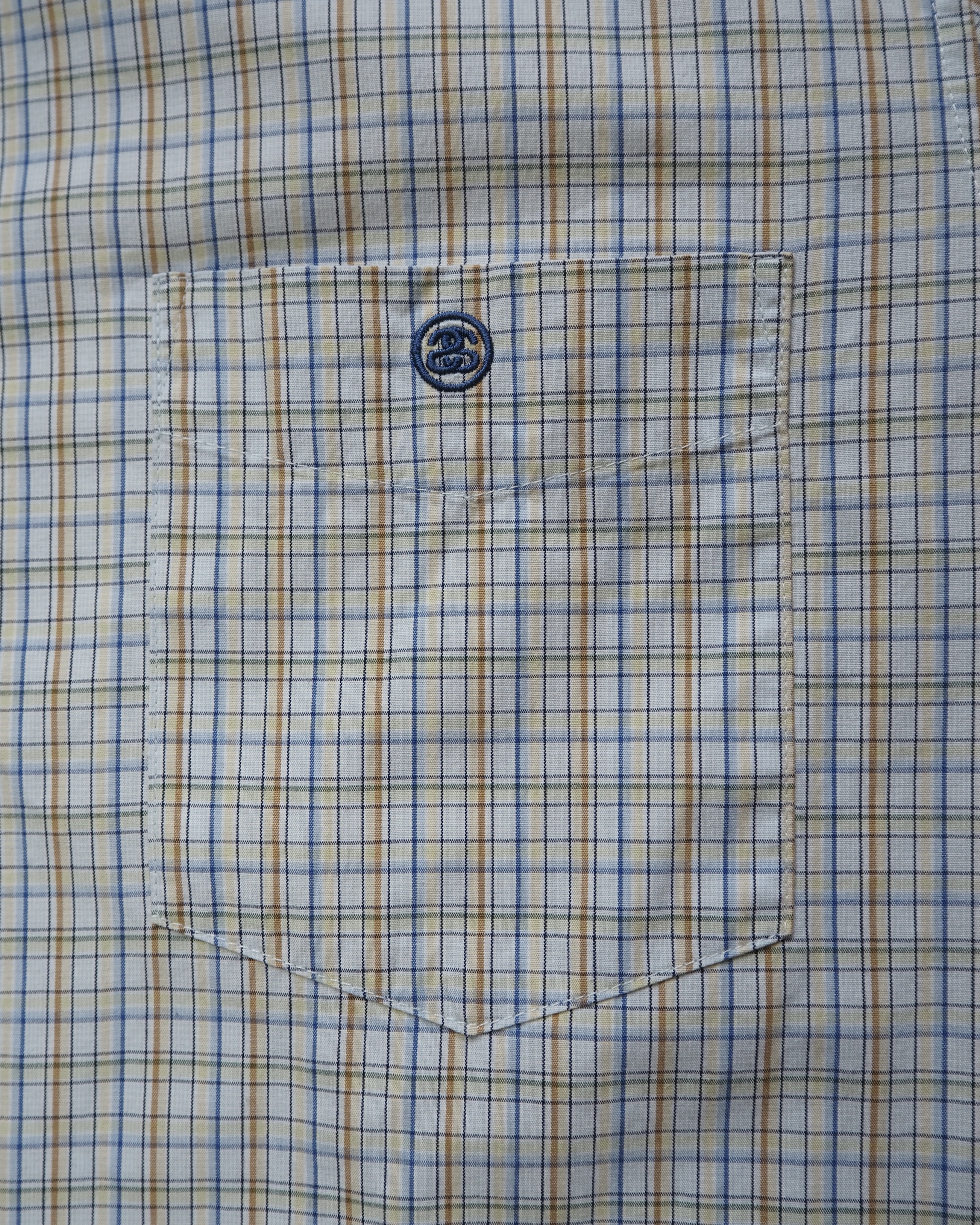 90’s OLD STUSSY 紺タグ 半袖シャツ Lサイズ の画像 6