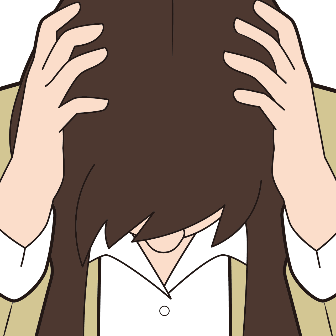 パソコンの前で頭を抱える女性ビジネスマン Sozaido パソコンの前で頭を抱える女性ビジネスマン Sozaido
