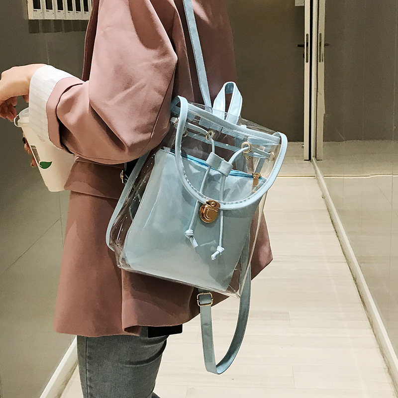 バッグ リュック レディース かばん ビニールバッグ Pvcバッグ 小さめ 可愛い クリアバッグ バックパック おしゃれ 可愛い 小ぶり 夏バッグ お出かけ バッグインバッグ ポーチ 大人カジュアル ヘルシー 個性的 レジャー ビーチ リゾート プール タウン ブラック 黒 ブルー バッグ リュック レディース かばん ビニールバッグ Pvcバッグ 小さめ 可愛い クリアバッグ バックパック おしゃれ 可愛い 小ぶり 夏バッグ お出かけ バッグインバッグ ポーチ 大人カジュアル ヘルシー 個性的 レジャー ビーチ リゾート プール タウン ブラック 黒 ブルー