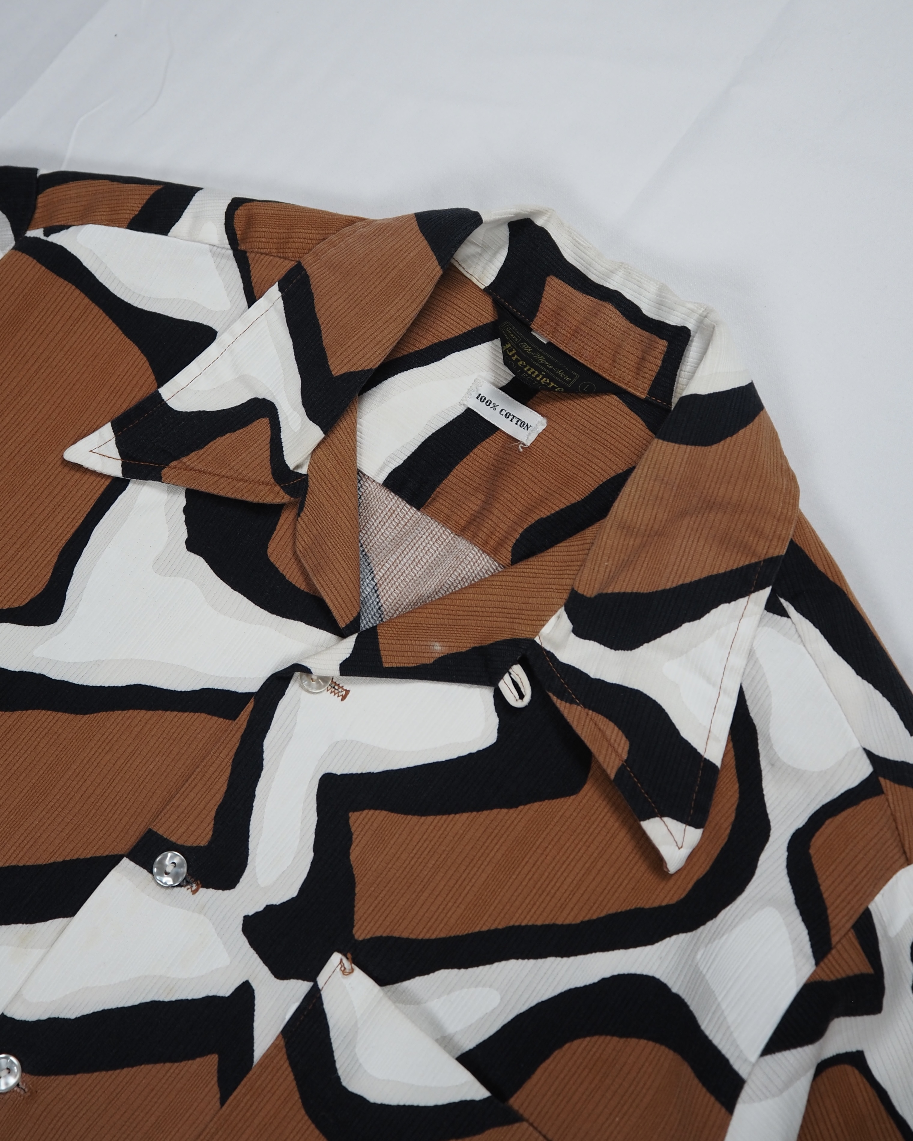 【4/29(水) 20:00入荷】70’s Sears コットンハワイアンシャツ の画像 3