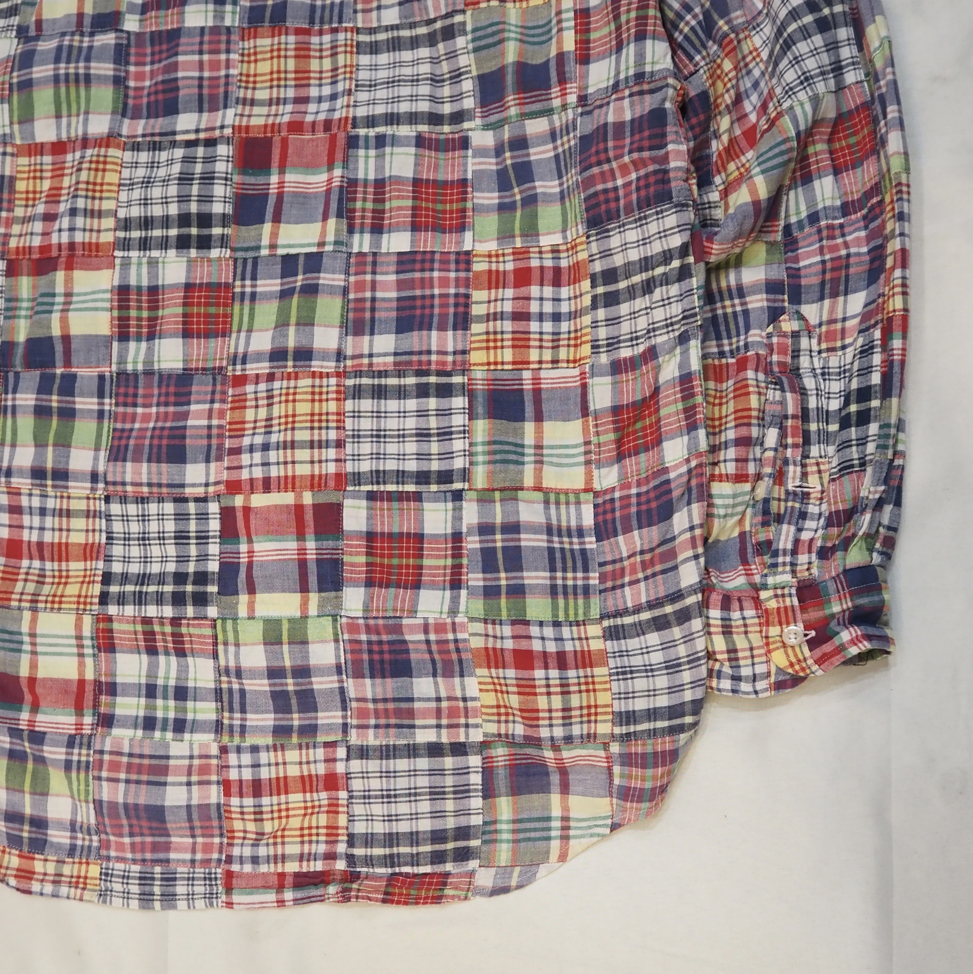 90’s Ralph Lauren パッチワークシャツ Size XL の画像 14