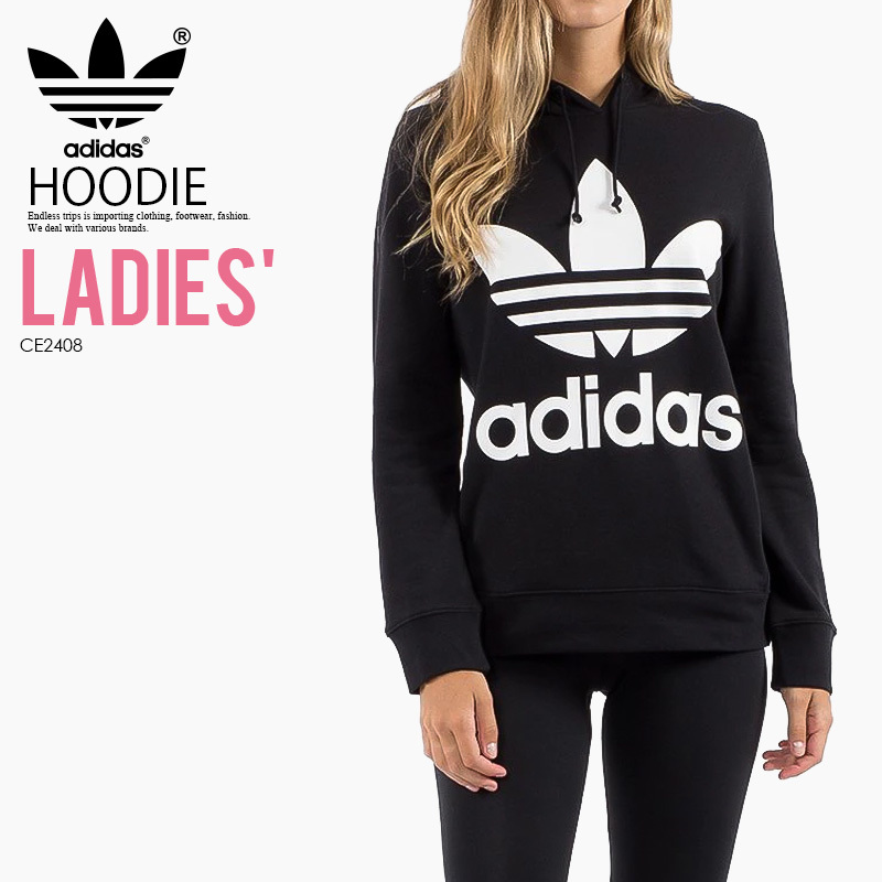adidas trefoil hoodie ladies