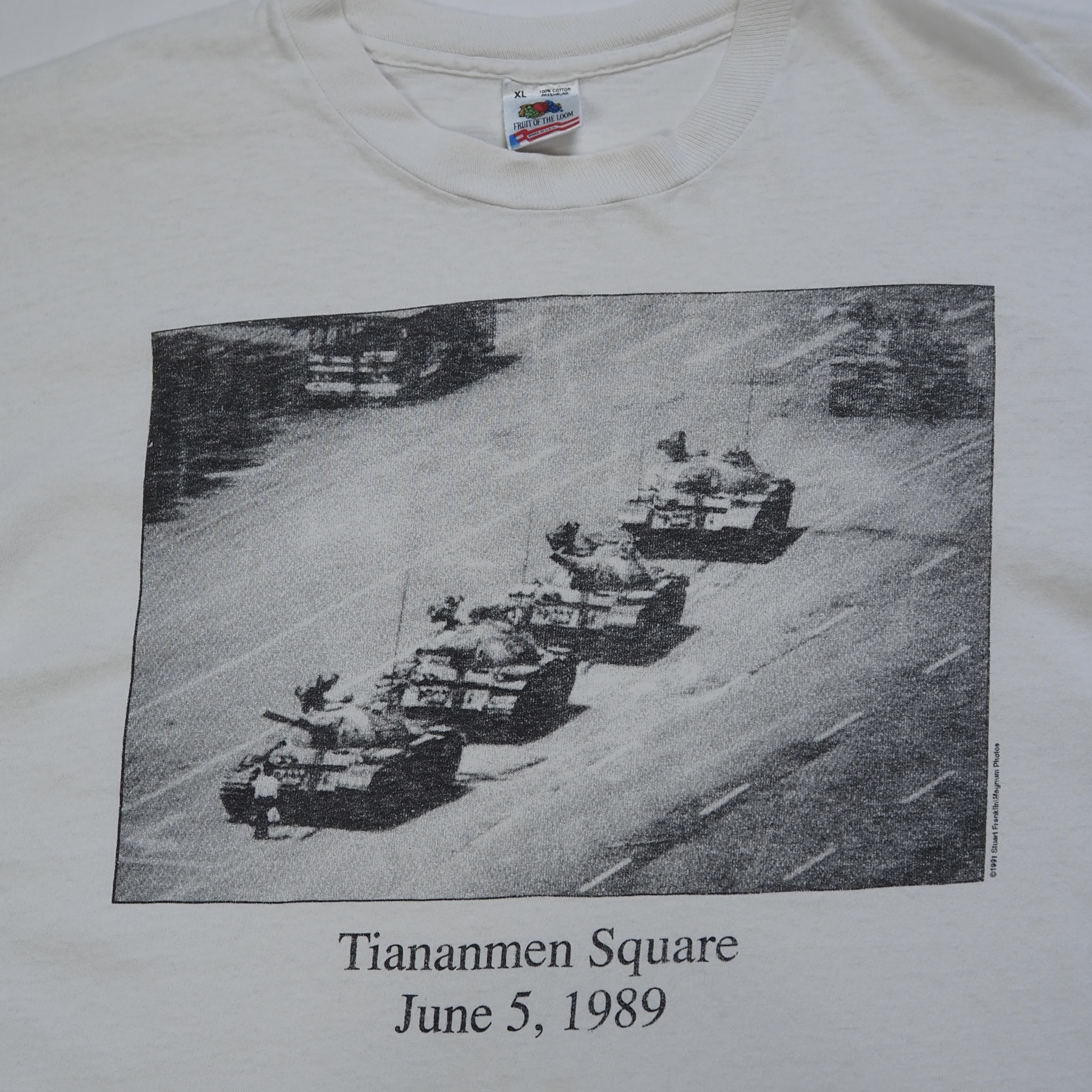 90’s フルーツタグ 天安門事件 Tシャツ XLサイズ の画像 2