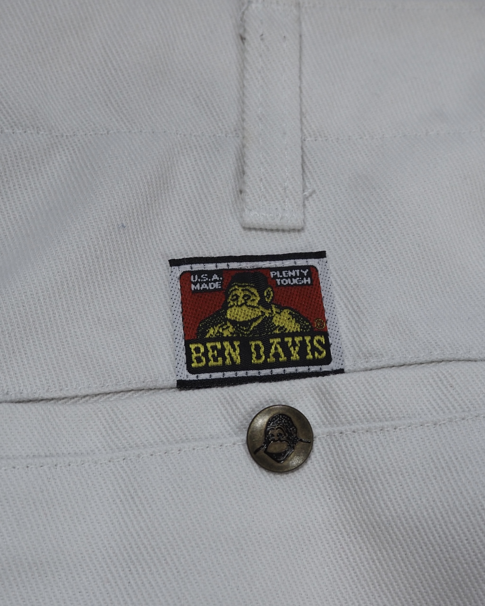 90’s Ben Davis フリスコ ワークパンツ ホワイト アメリカ製 30インチ の画像 12