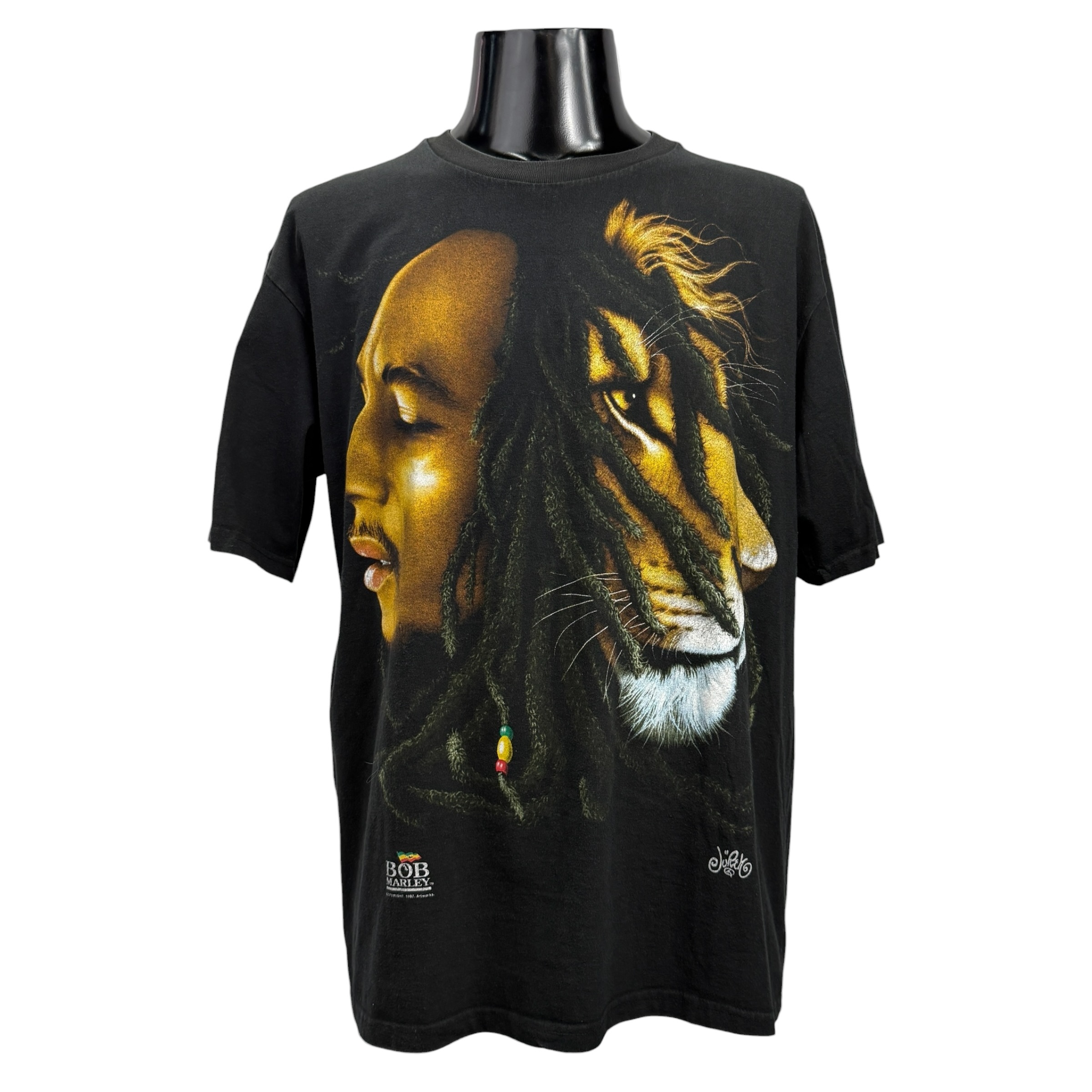 【BOB MARLEY】ボブマーリー “LION OF JUDAH” 90’s Vintage Tシャツ 1997MICHAELタグ