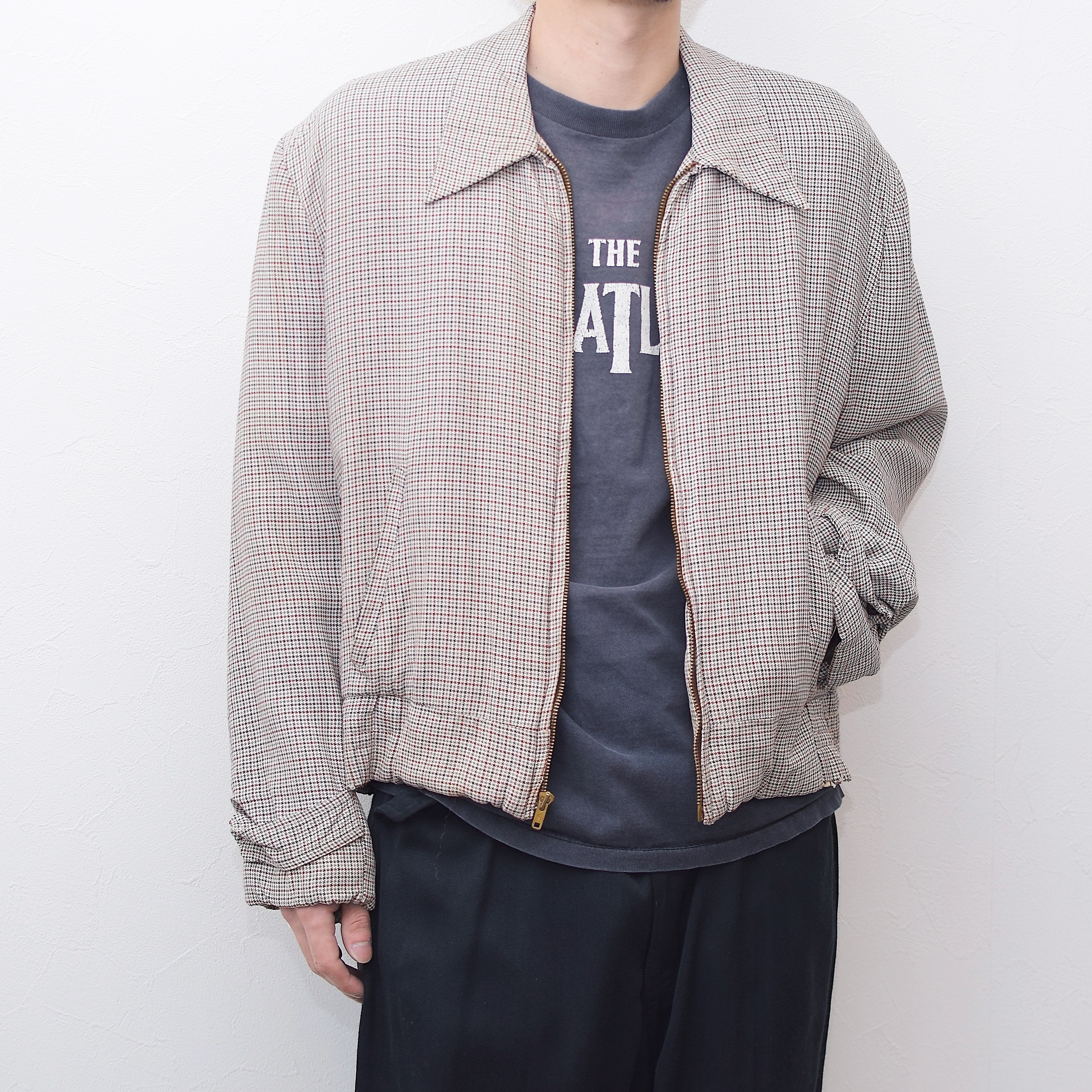 Vintage 50's【CAMPUS】Rayon Gabardine Jacket の画像 3