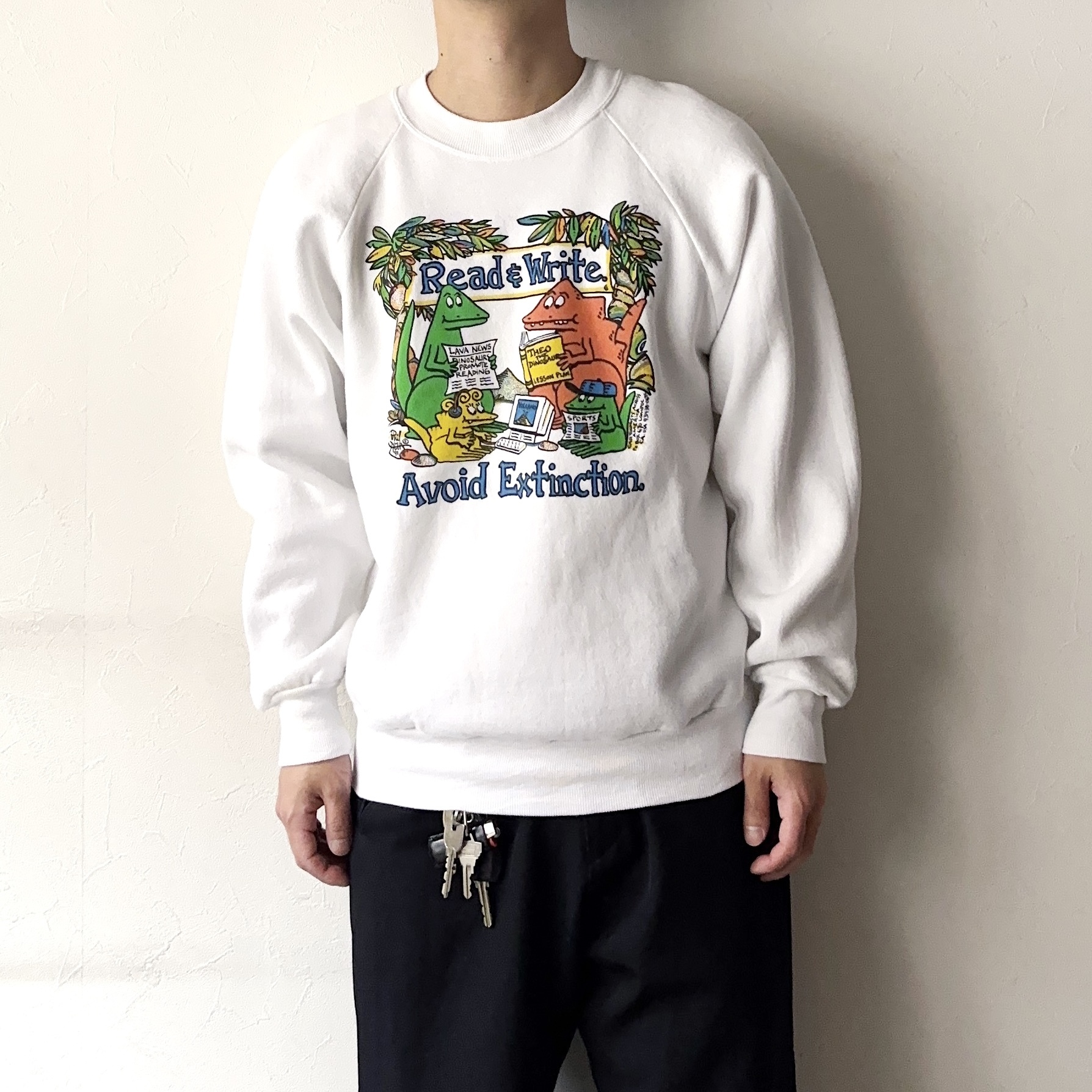 Vintage 80's【ONEITA】"Avoid Extinction" Sweat の画像 3