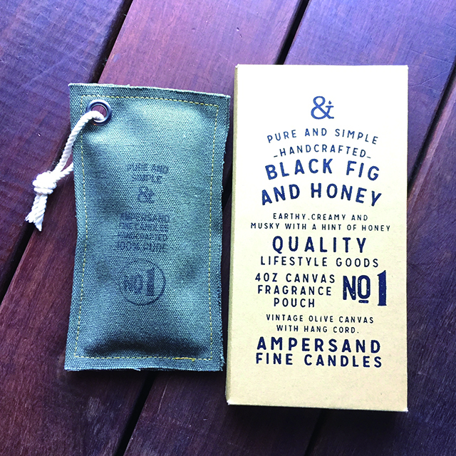 Canvas Fragrance Pouch -BLACKFIG AND HONEY- キャンドル Candles - 画像1