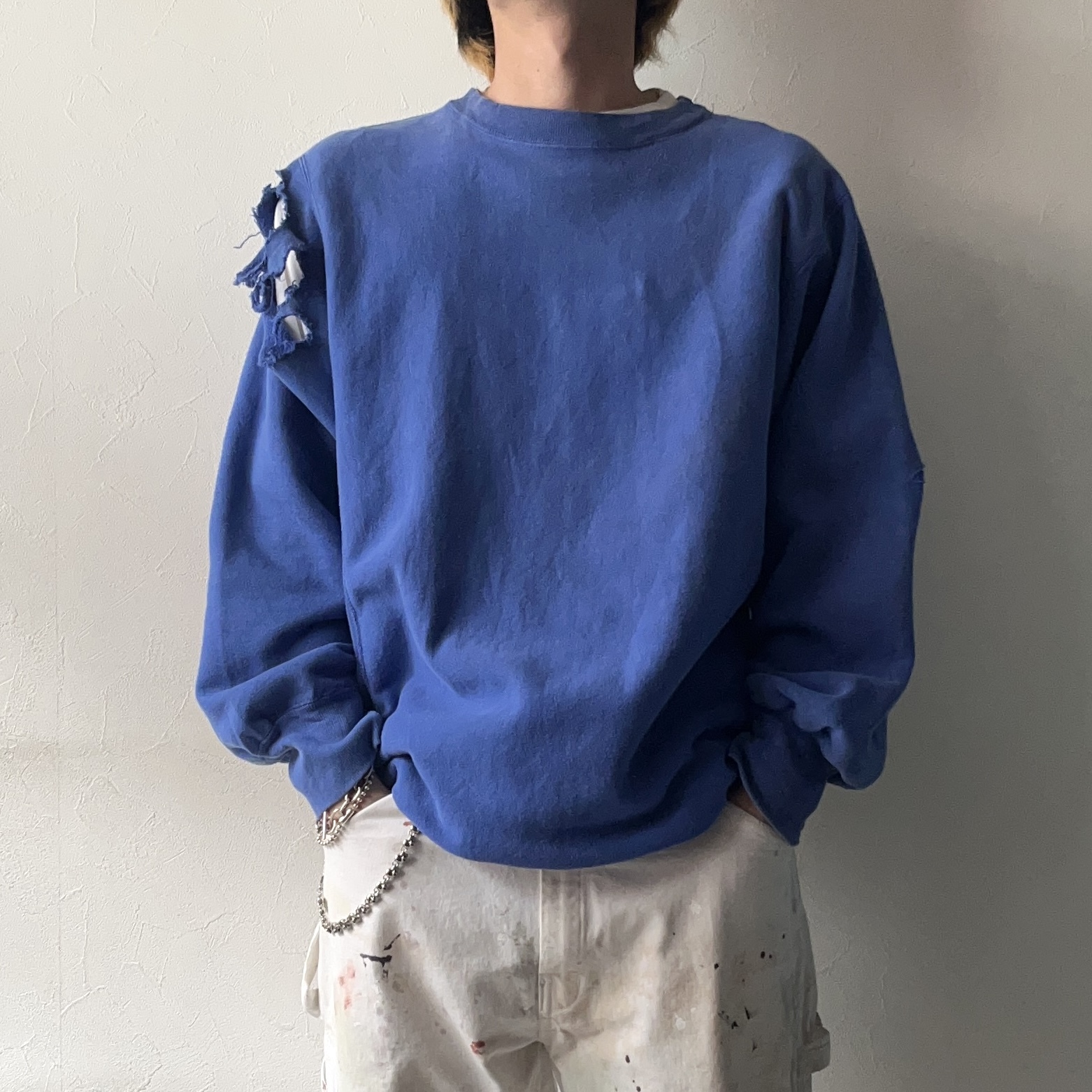 Vintage 80's【Champion】"Eyeless" Grunge Reverse Weave Sweat の画像 3