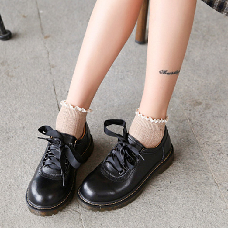 高品質特価品 レースアップシューズ 牛革 ラウンドトゥ 太ヒール 疲れない ガーリー 大人可愛い カジュアル 安いショッピング Ssl Daikyogo Or Jp 高品質特価品 レースアップシューズ 牛革 ラウンドトゥ 太ヒール 疲れない ガーリー 大人可愛い カジュアル 安いショッピング Ssl Daikyogo Or Jp