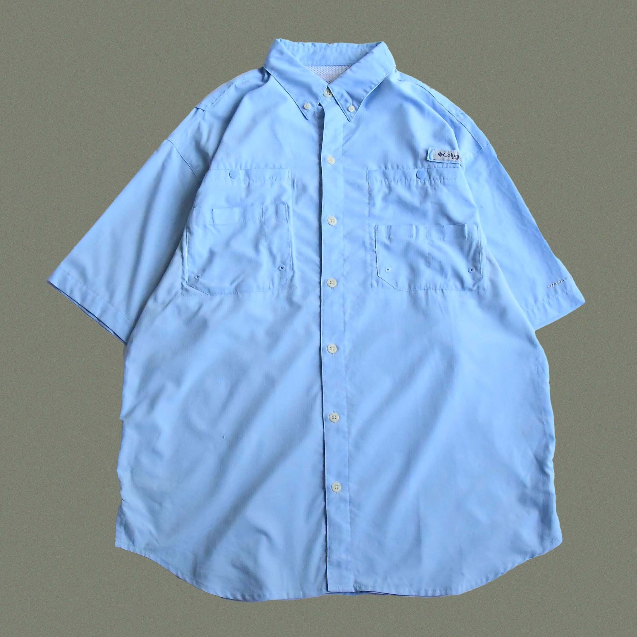 light blue columbia shirt