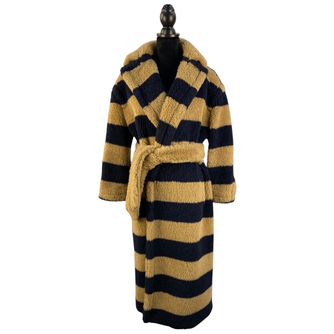 【Max Mara】マックスマーラ ボーダーロングジャケット