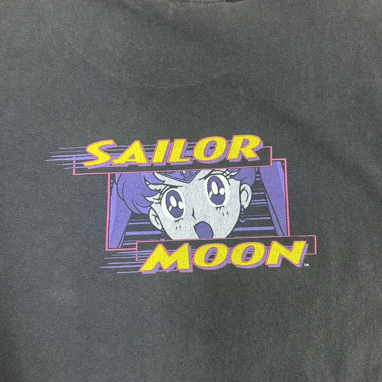 Sailor Moon キャラクタープリント Tシャツ アニメTブラック Fits L の画像 4