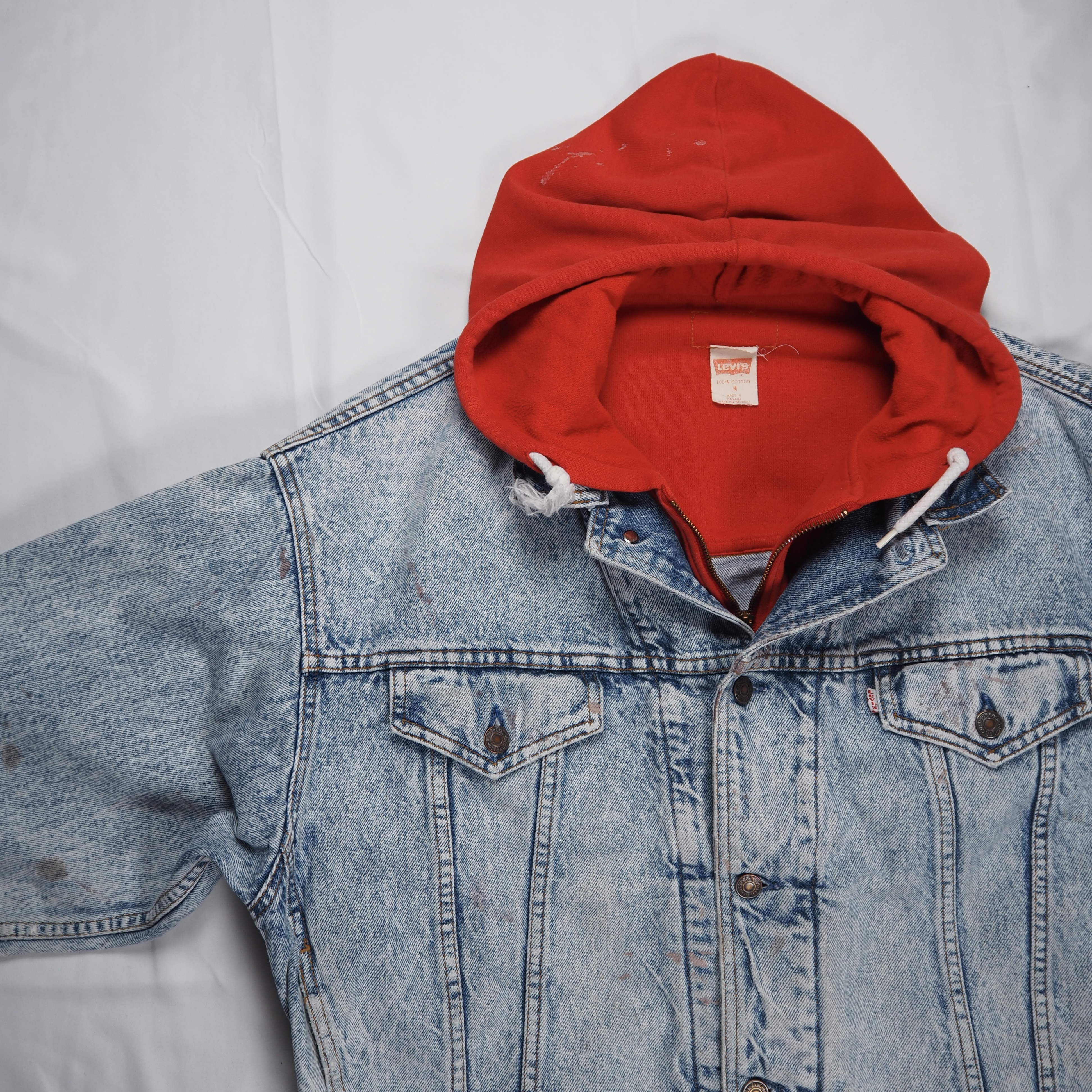 【珍リーバイス】80’s Levi’s Denim Hoodie Jacket の画像 2