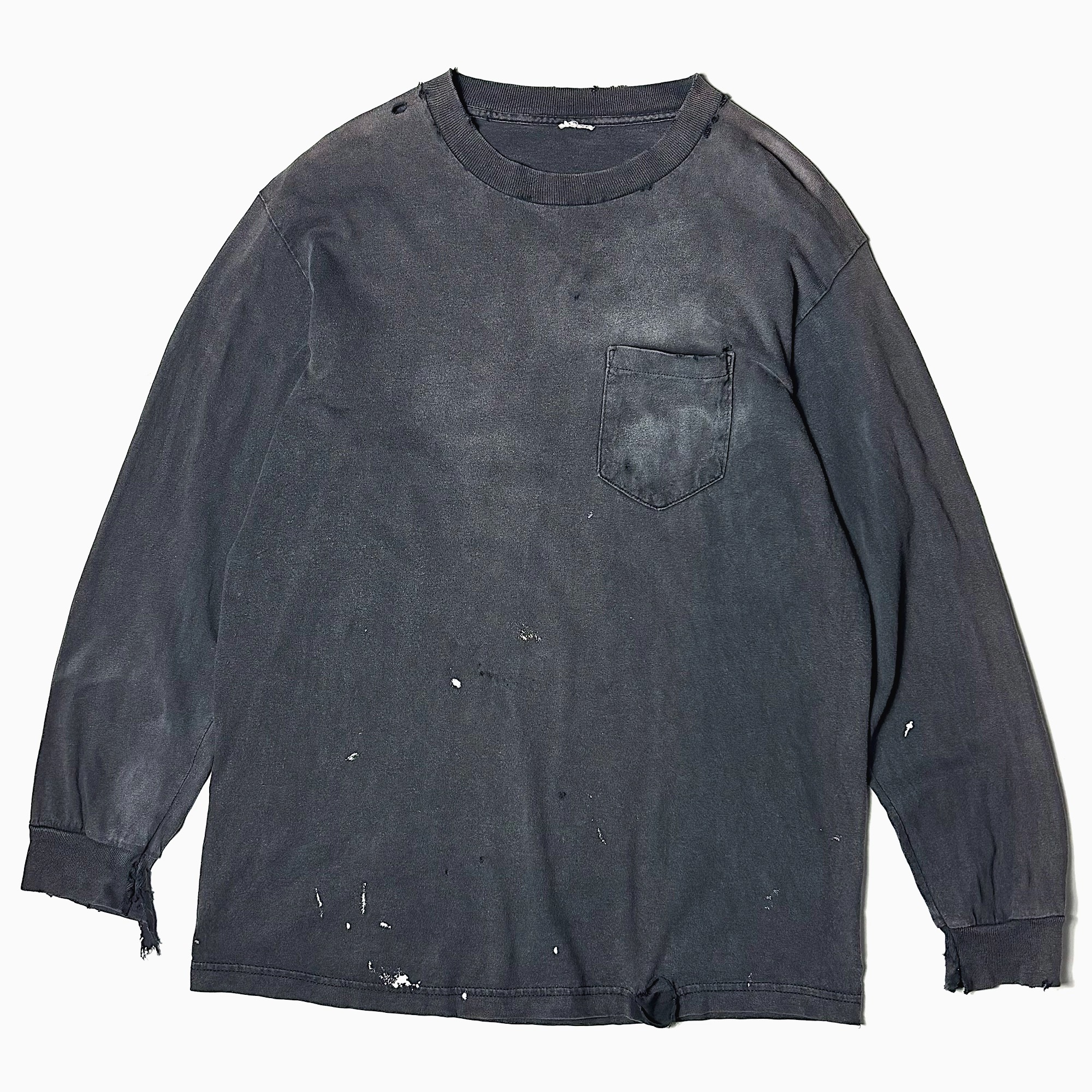 Vintage Grunge Long Sleeve Pocket T-shirt