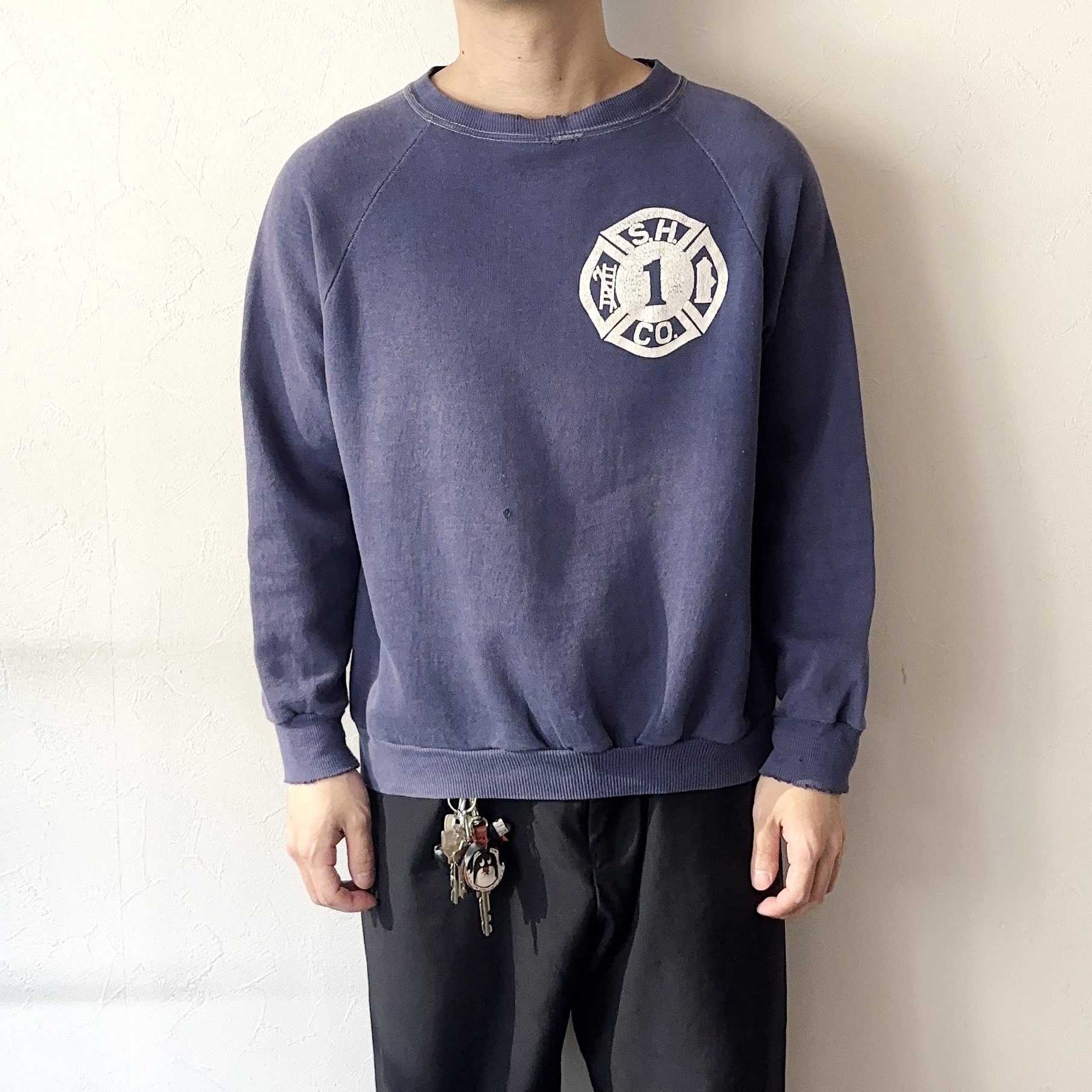 Vintage 70's【FRUIT OF THE LOOM】"S.H.CO." Faded Sweat の画像 3