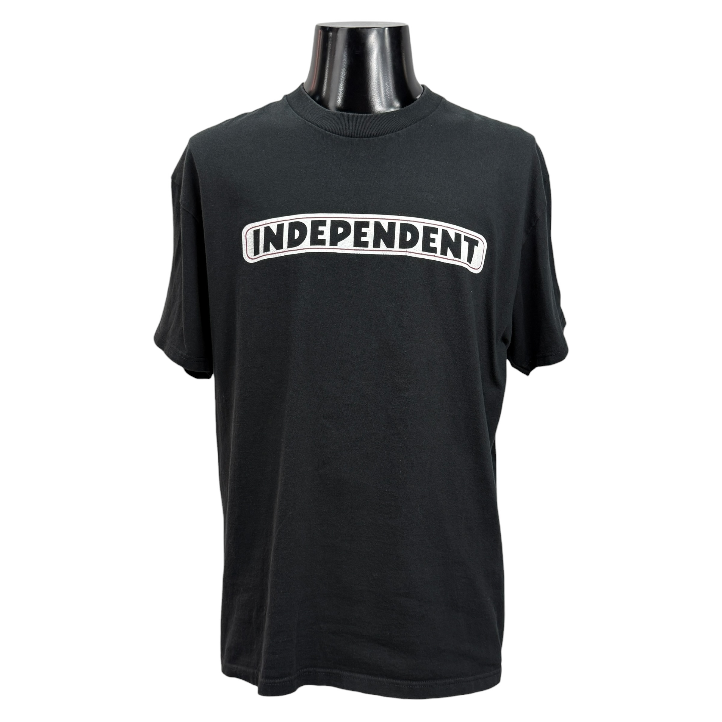 【INDEPENDENT】インディペンデント “BAR LOGO” 00’s Vintage Tシャツ black