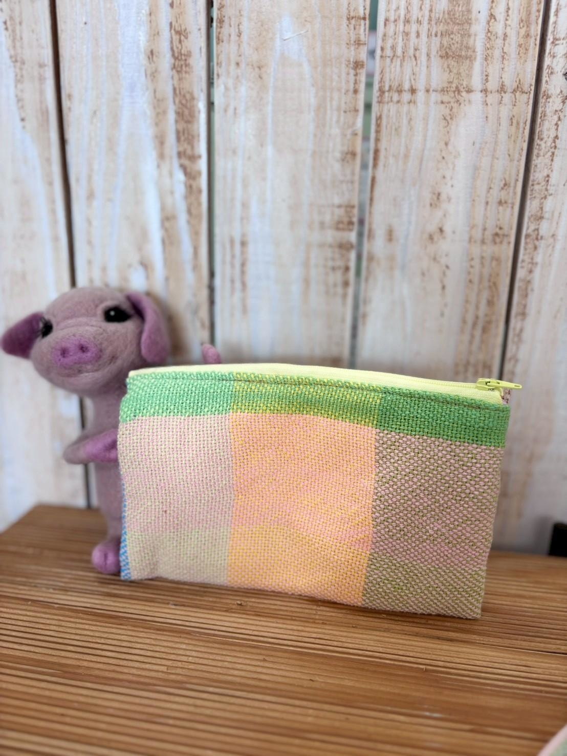 さをり織りポーチ