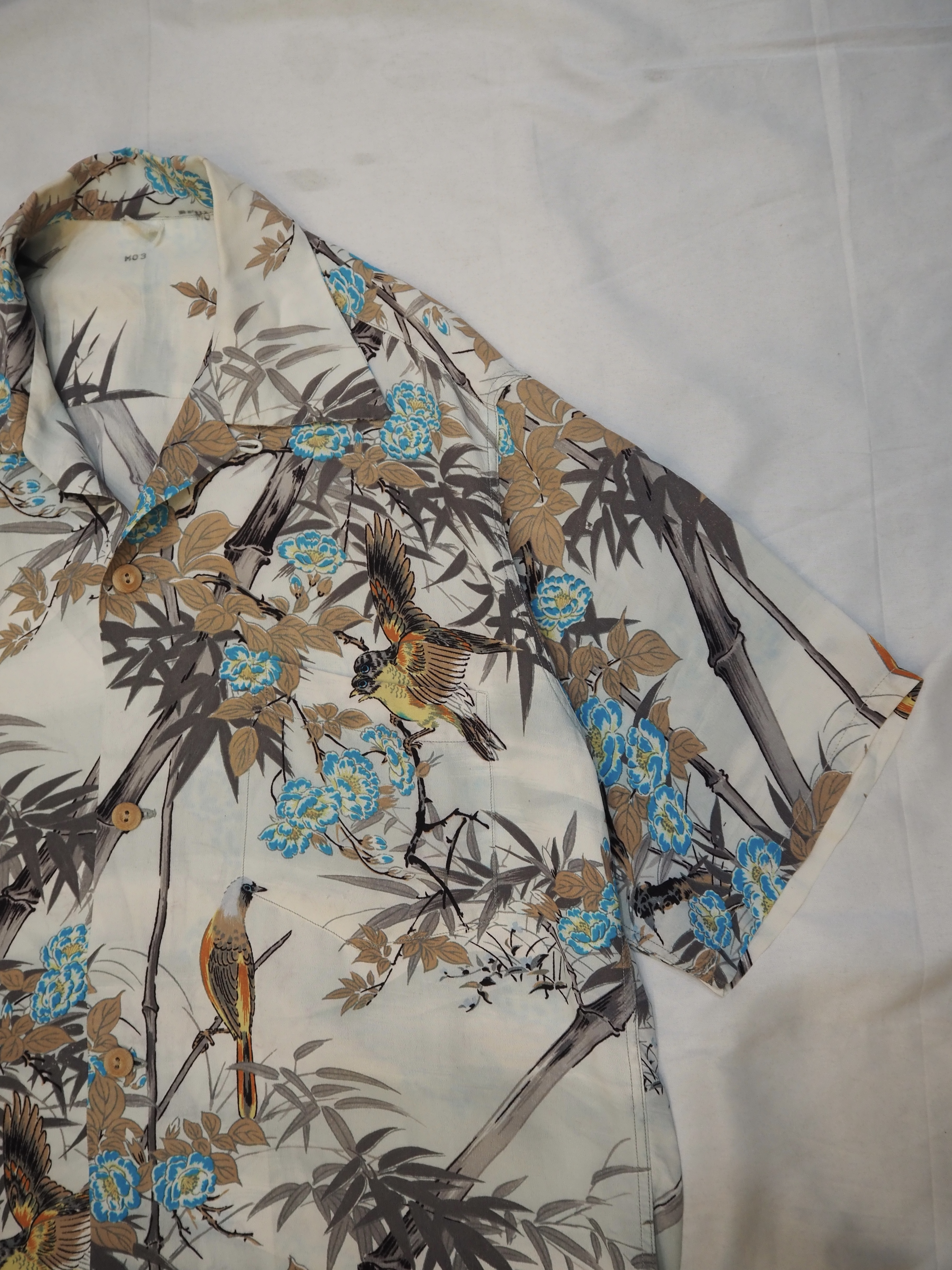 50’s Rayon Hawaiian Shirt 和柄 の画像 5
