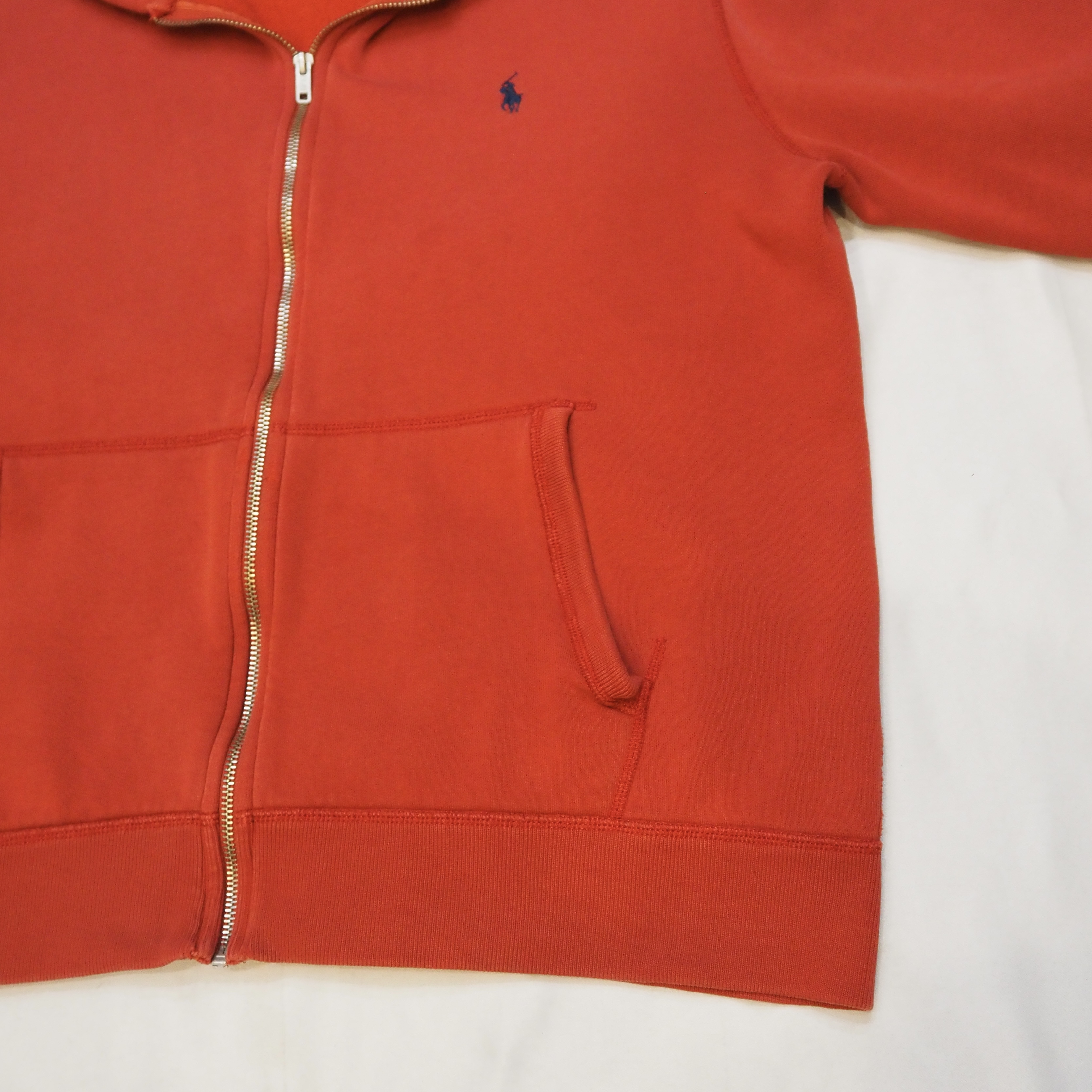 90’s Ralph Lauren ジップフーディ XL レッド の画像 5