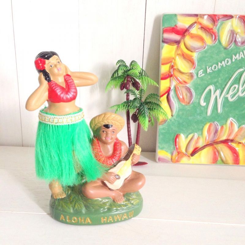 vintage hula doll