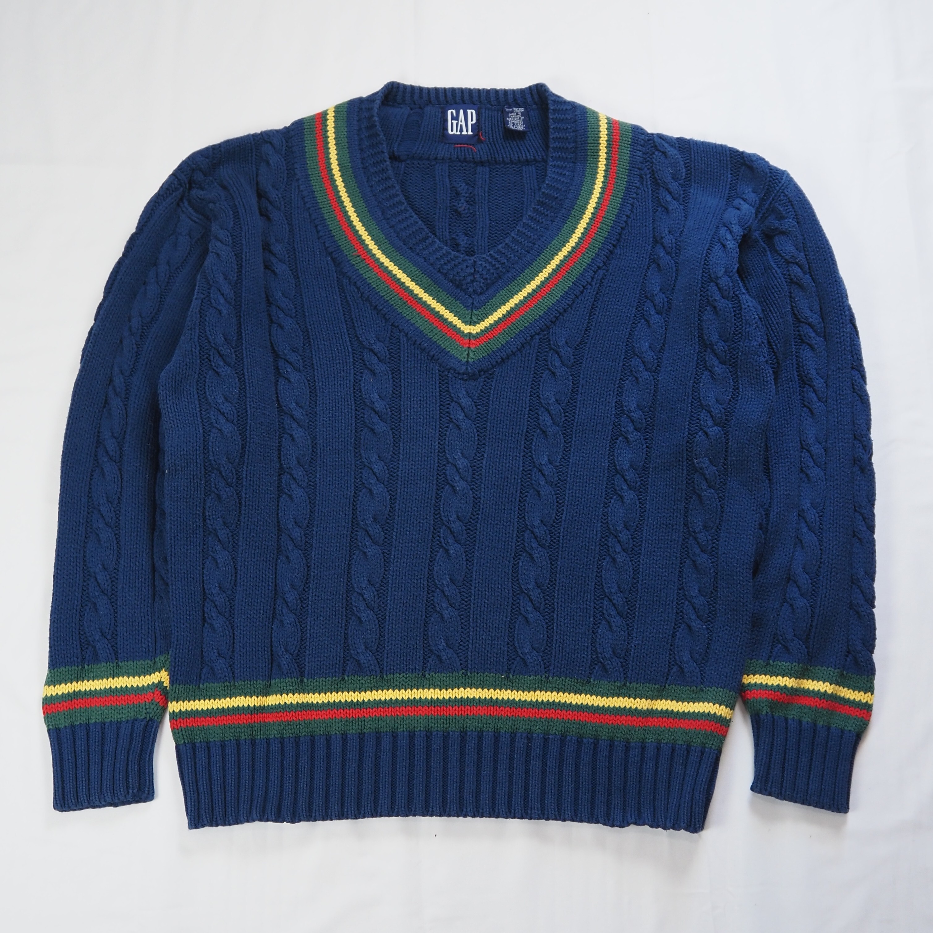 90's OLD GAP コットンニット ネイビー Mサイズ